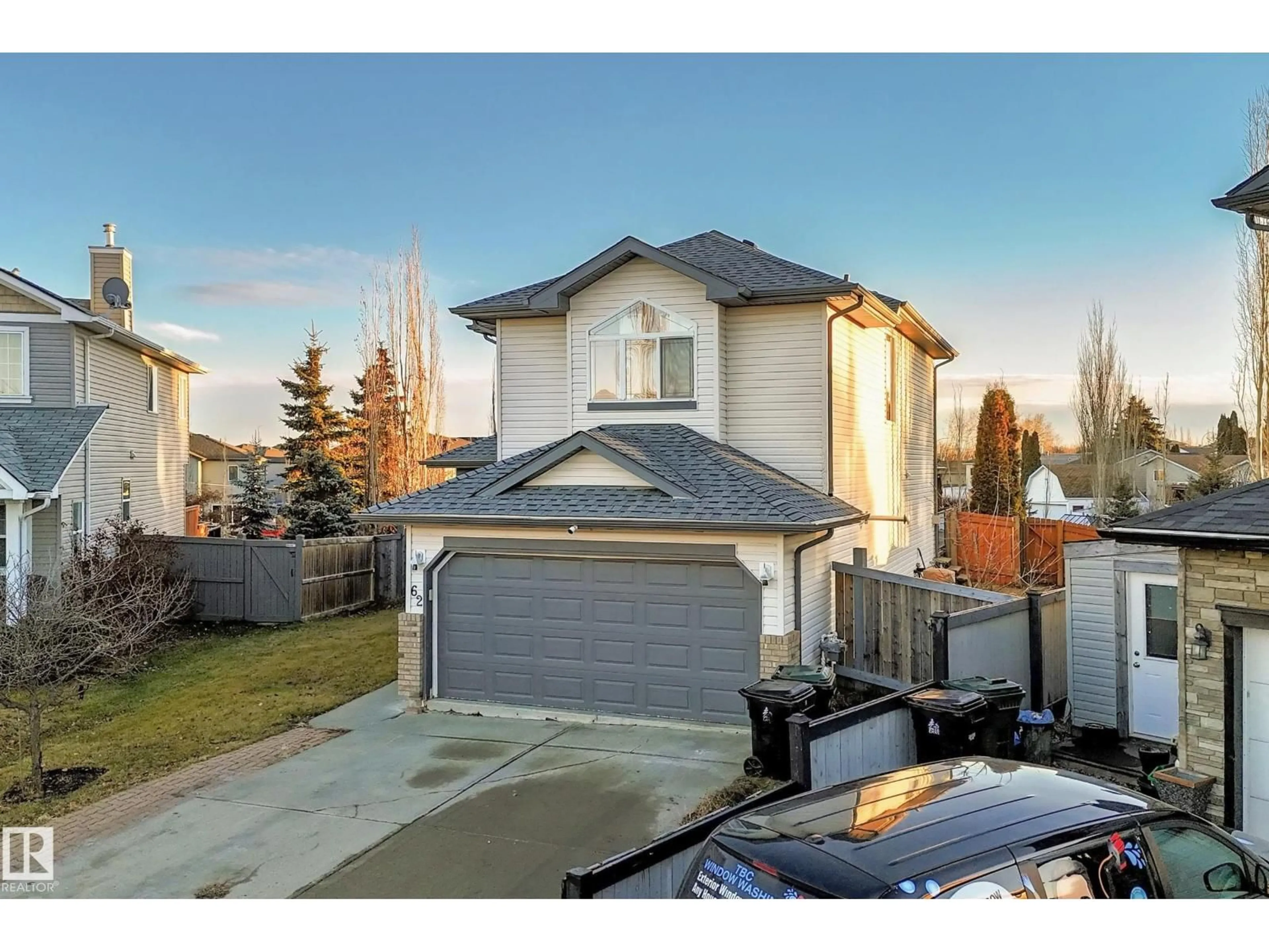 A pic from outside/outdoor area/front of a property/back of a property/a pic from drone, street for 62 GREYSTONE CR, Spruce Grove Alberta T7X0A7