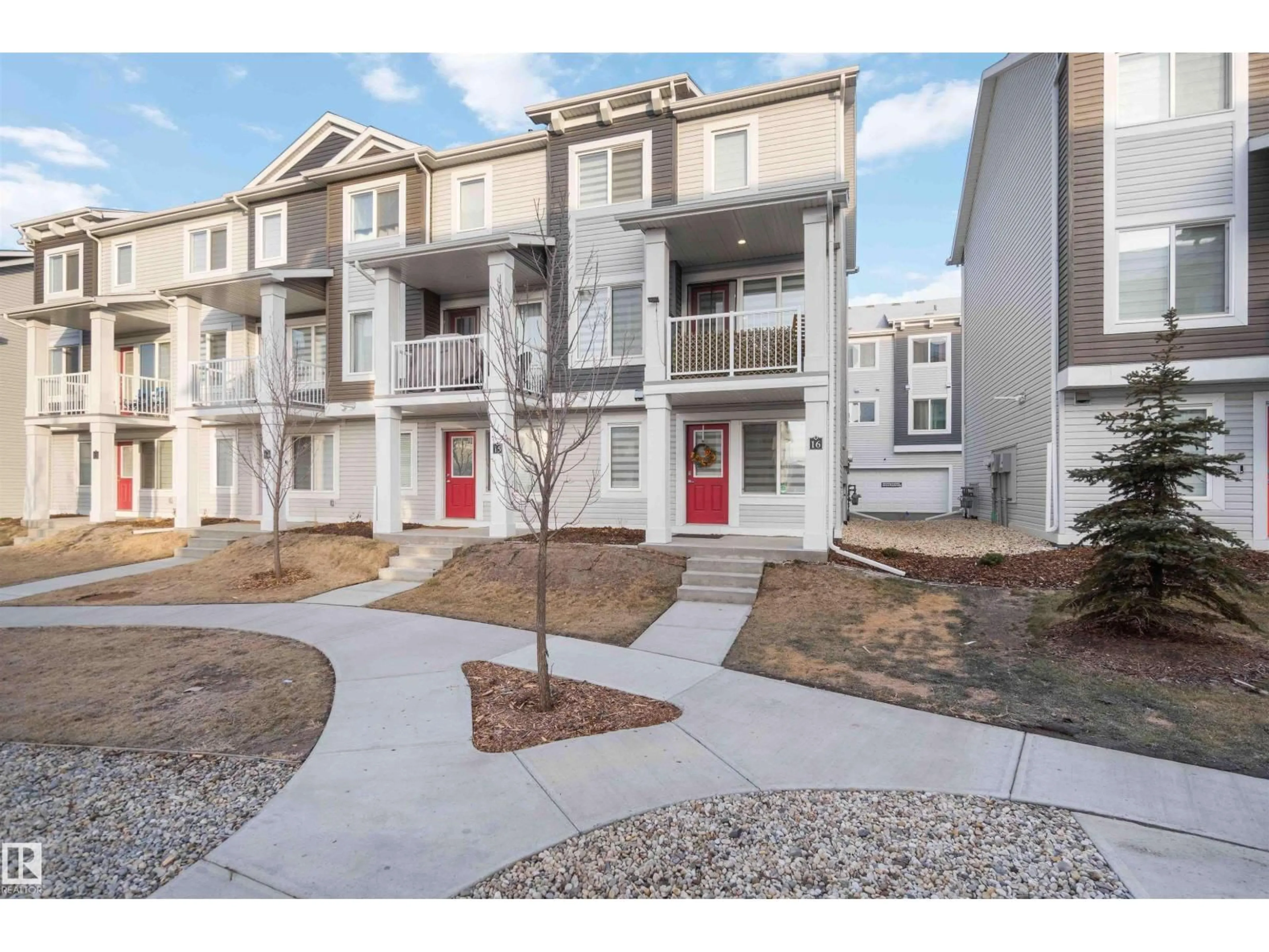 A pic from outside/outdoor area/front of a property/back of a property/a pic from drone, street for #16 - 16335 84 ST, Edmonton Alberta T5Z0S1