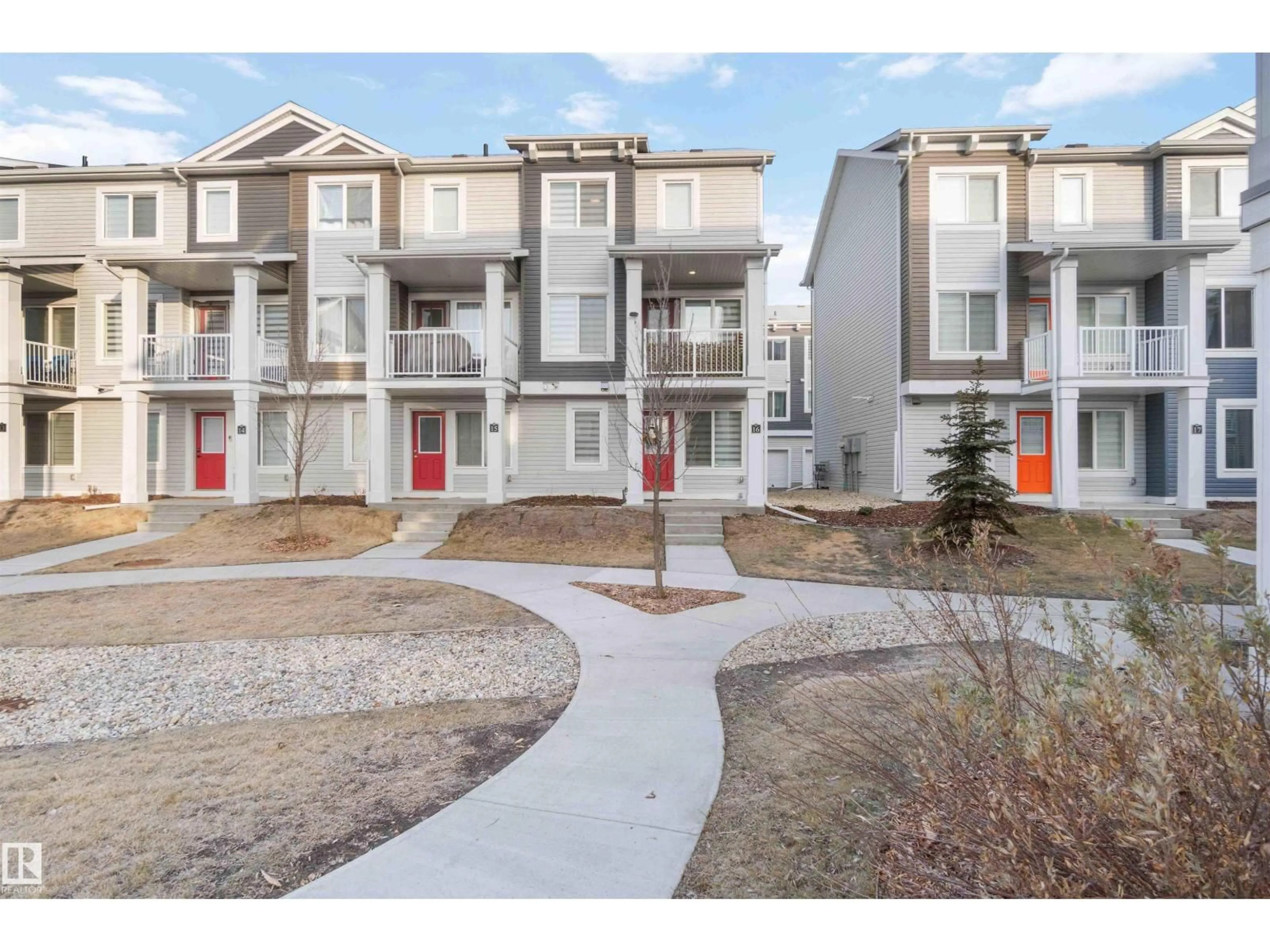 A pic from outside/outdoor area/front of a property/back of a property/a pic from drone, street for #16 - 16335 84 ST, Edmonton Alberta T5Z0S1