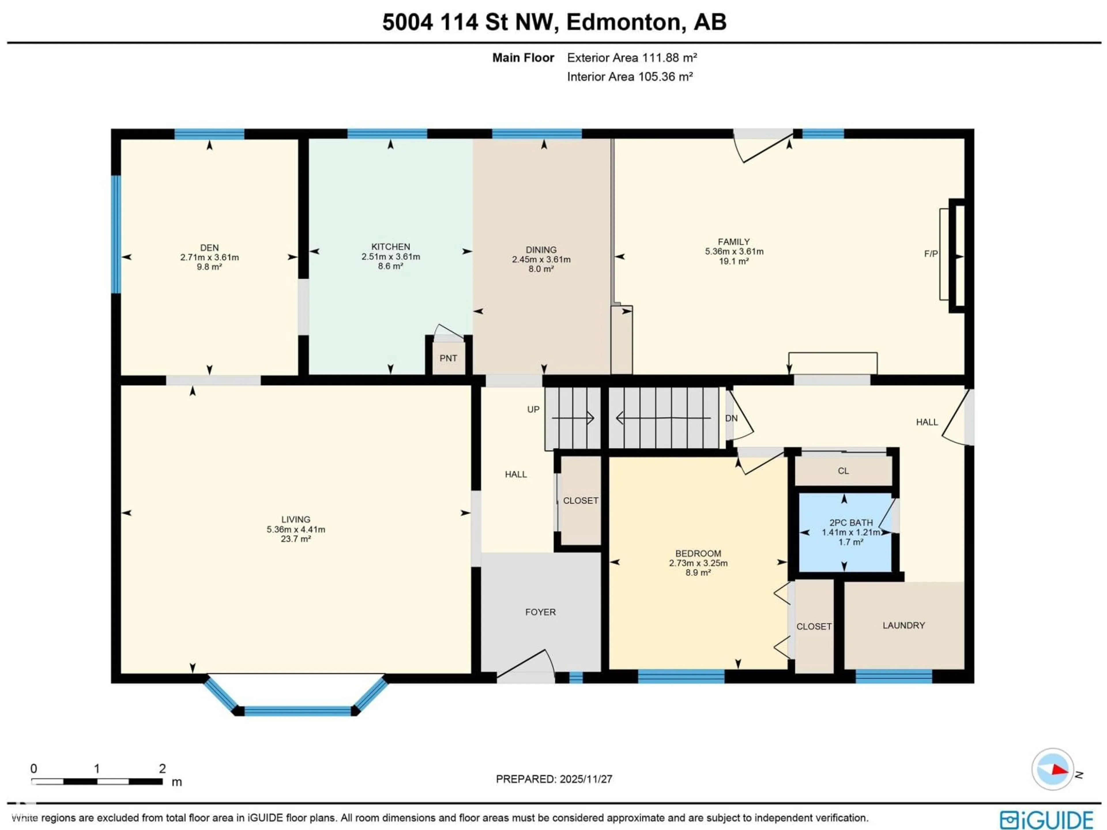 Floor plan for 5004 144 ST, Edmonton Alberta T6H4H3