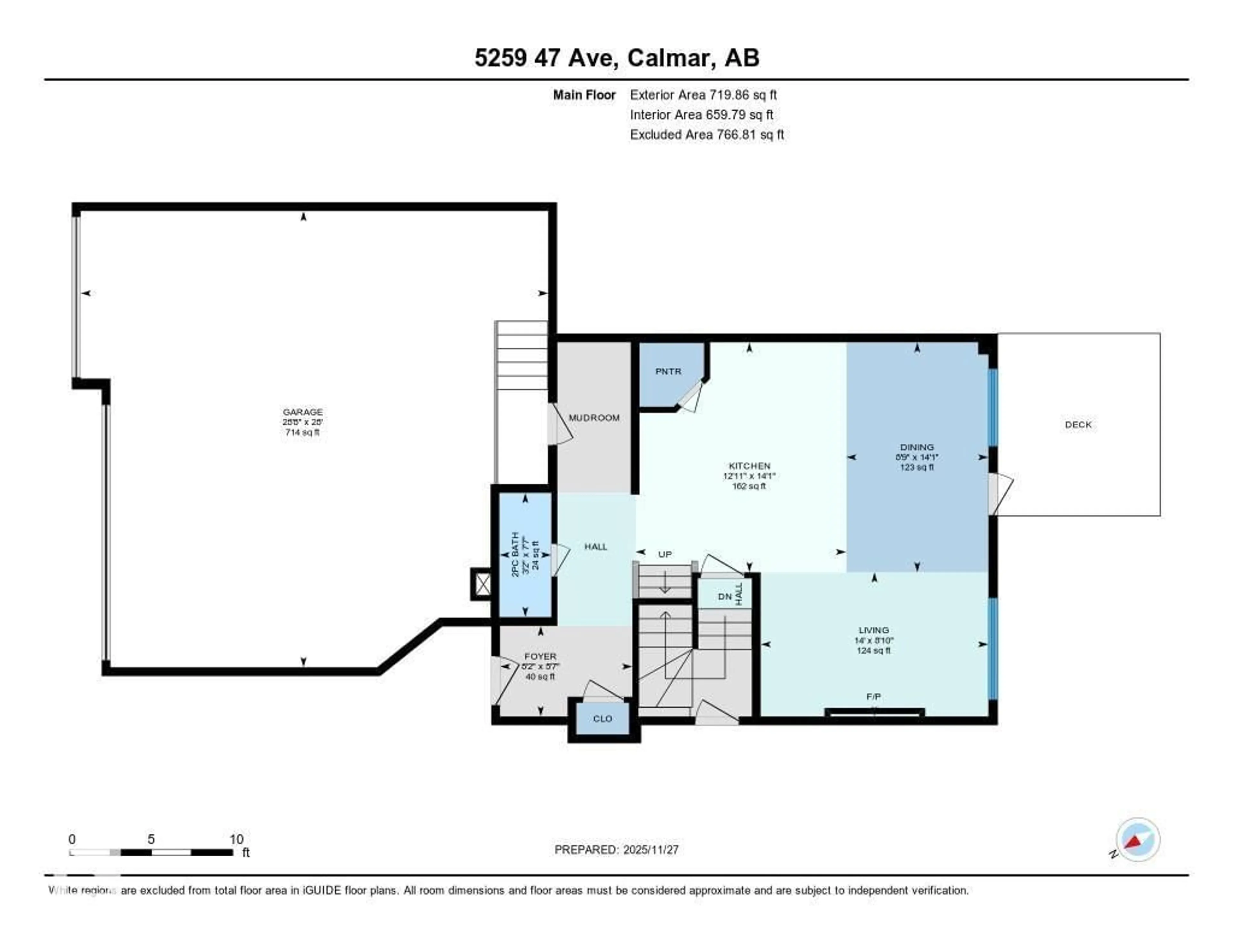 Floor plan for 5259 47 AV, Calmar Alberta T0C0V0