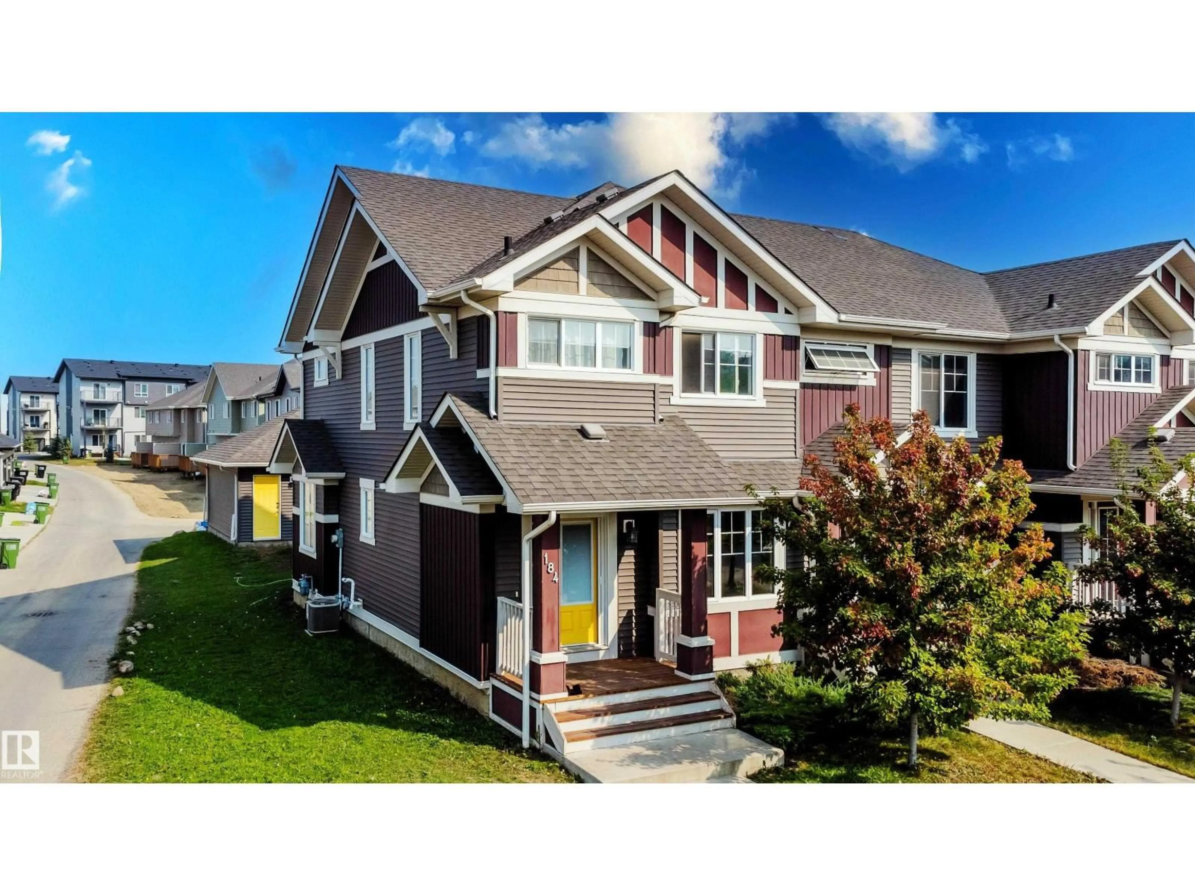Home with vinyl exterior material, street for SW - 184 DESROCHERS GA, Edmonton Alberta T6W3H8