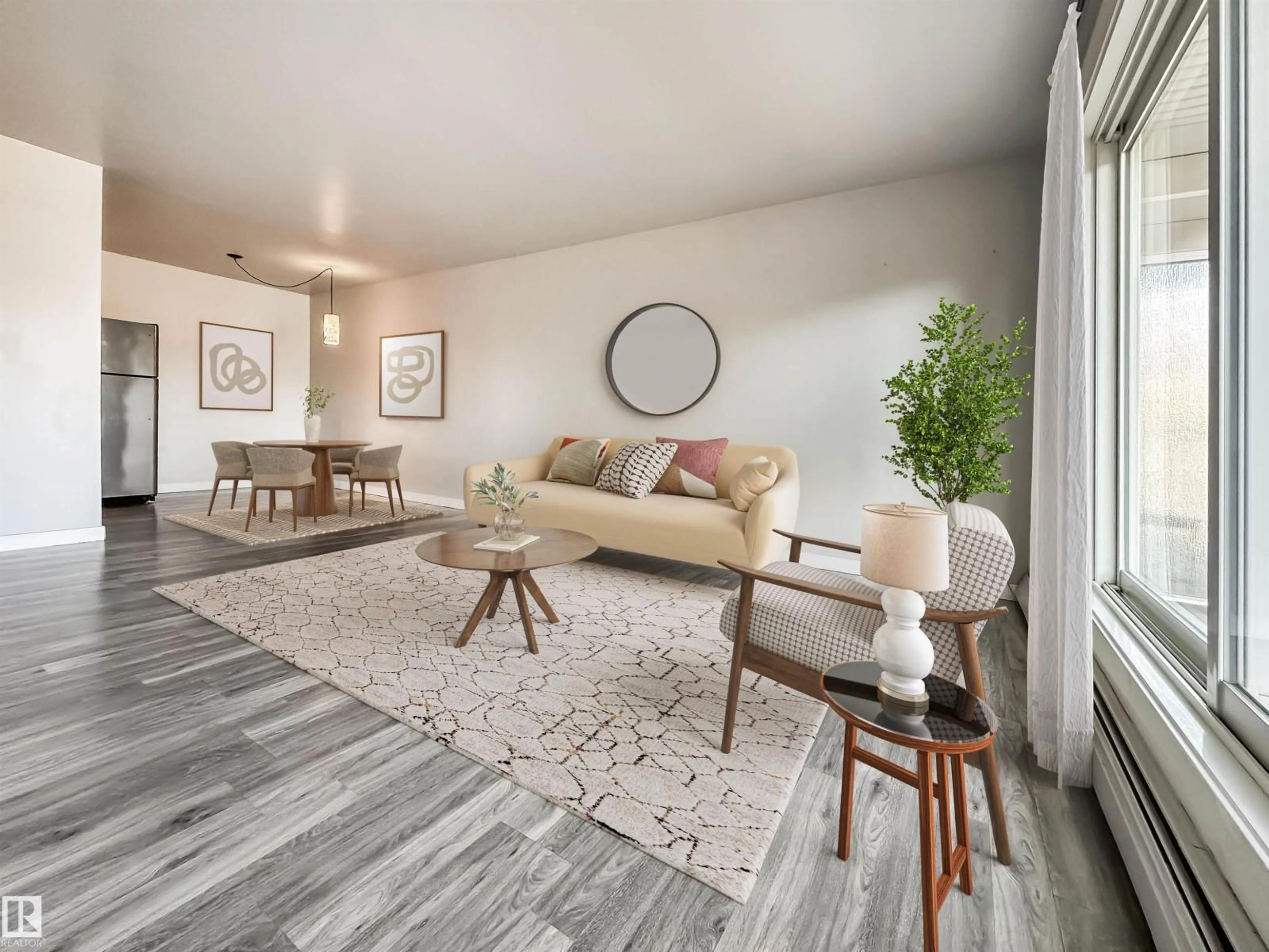 Living room with furniture, unknown for #204 - 10434 125 ST, Edmonton Alberta T5N1T3