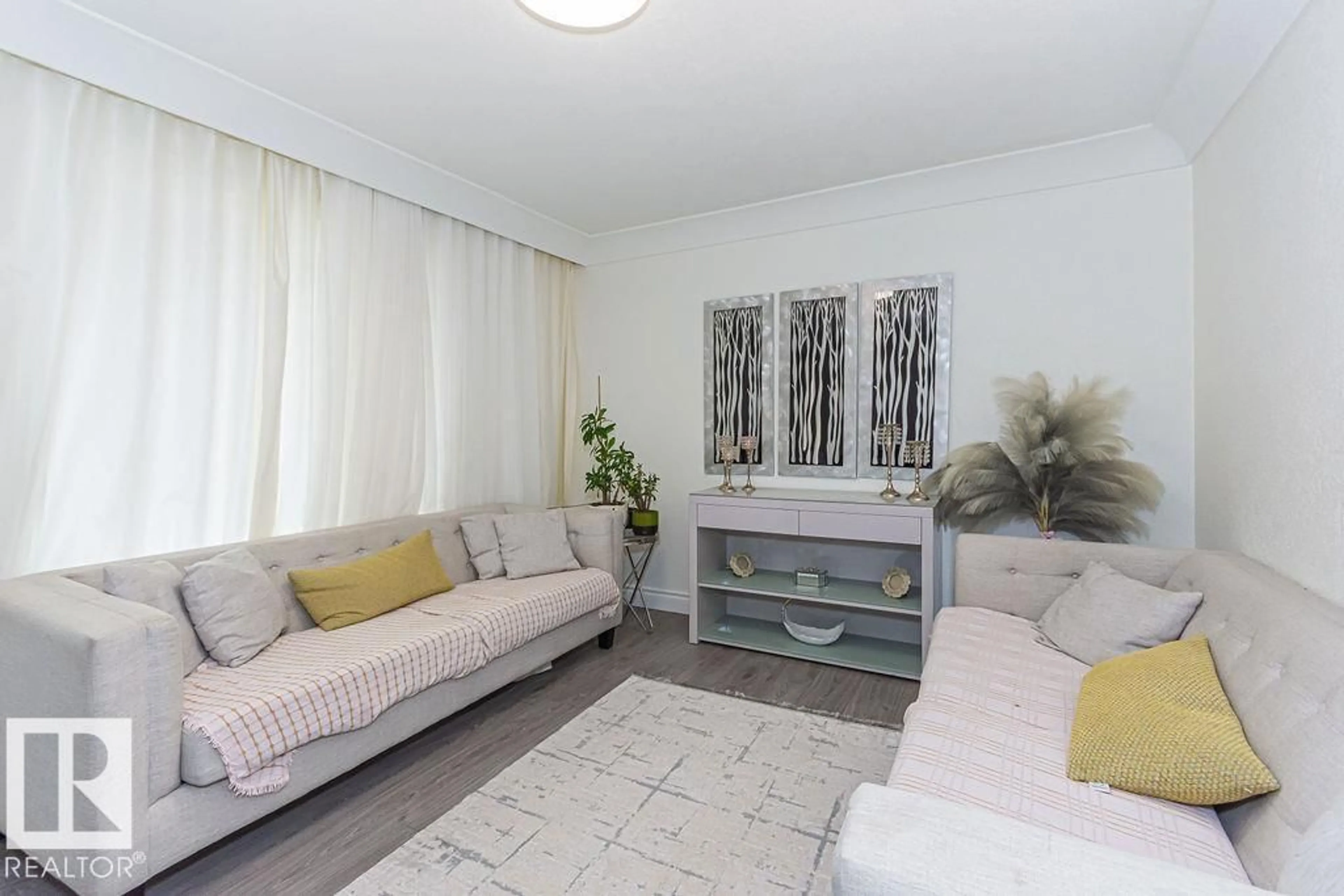 Living room with furniture, unknown for 9738 152 ST, Edmonton Alberta T5P1X1