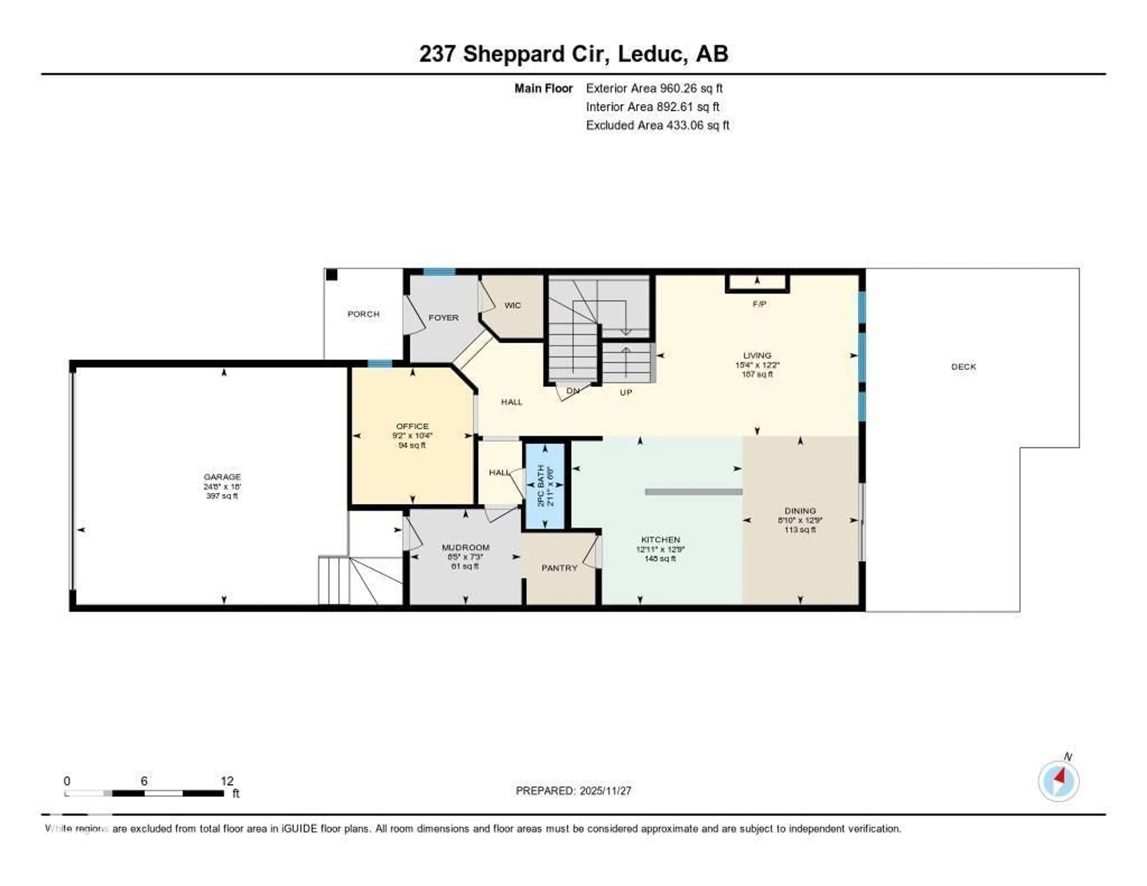 Floor plan for 237 SHEPPARD CI, Leduc Alberta T9E0T6