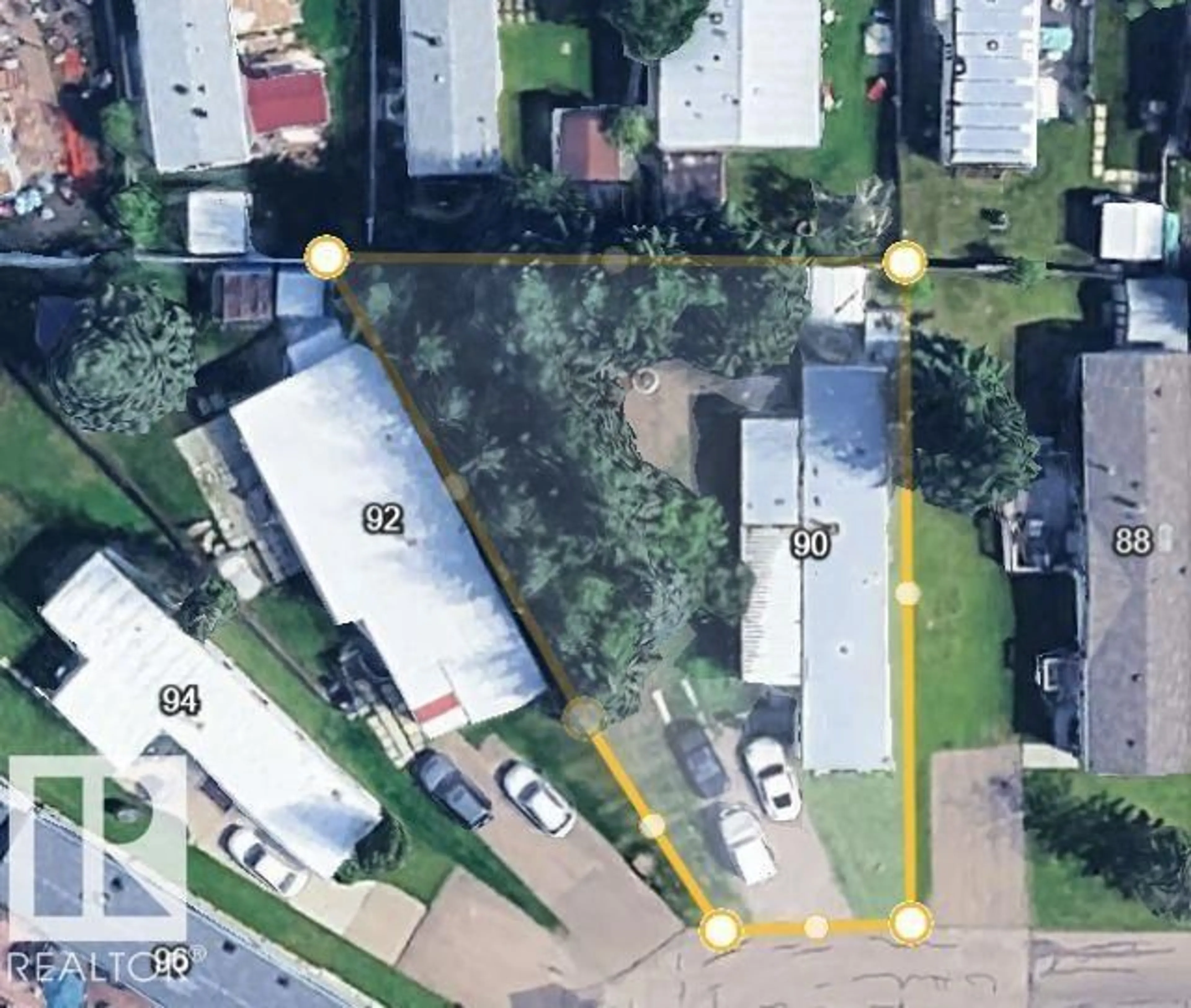 A pic from outside/outdoor area/front of a property/back of a property/a pic from drone, street for 90 RIM RD, Edmonton Alberta T6P1C5