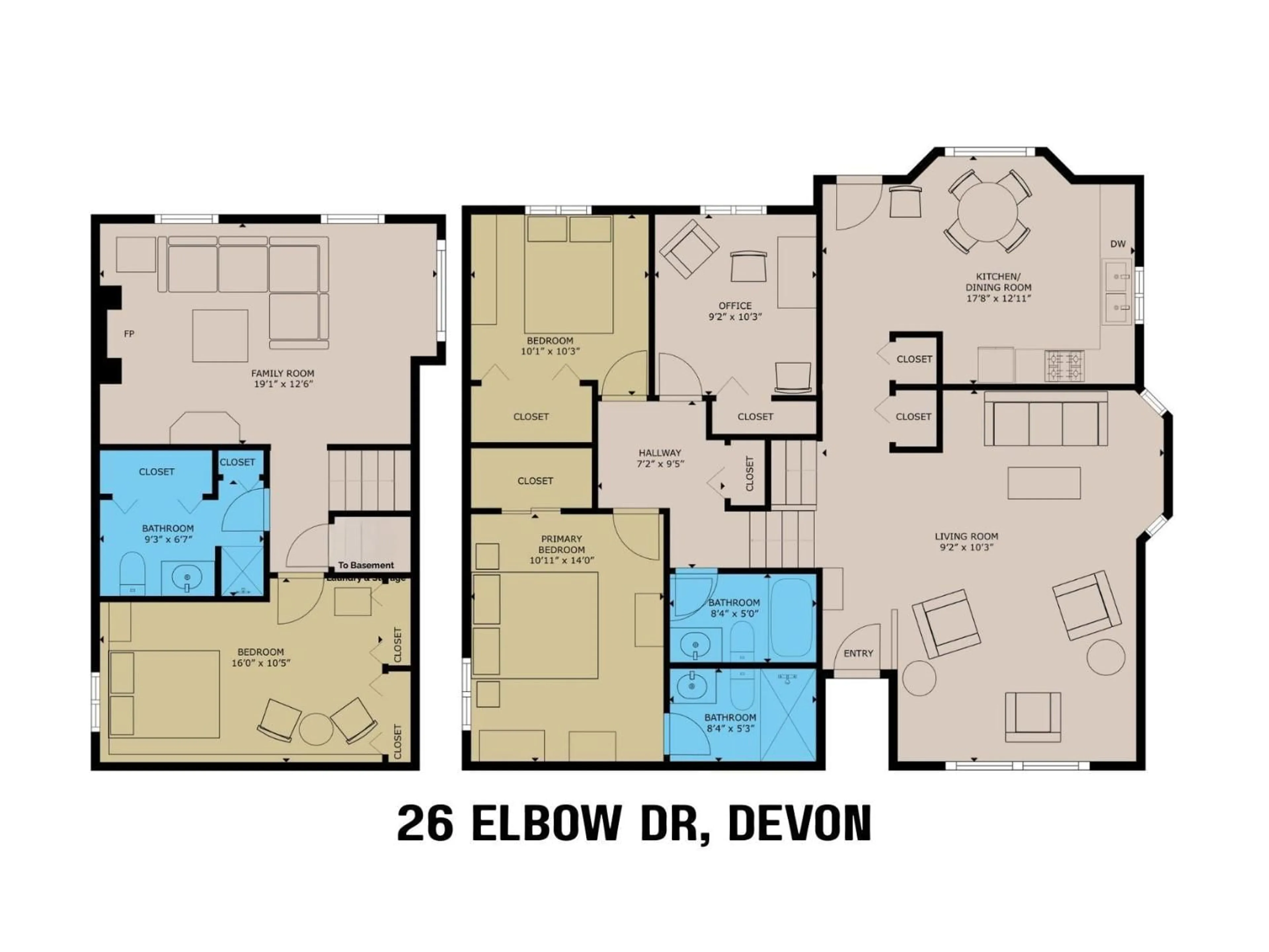 Floor plan for 26 ELBOW DR, Devon Alberta T9G1M5