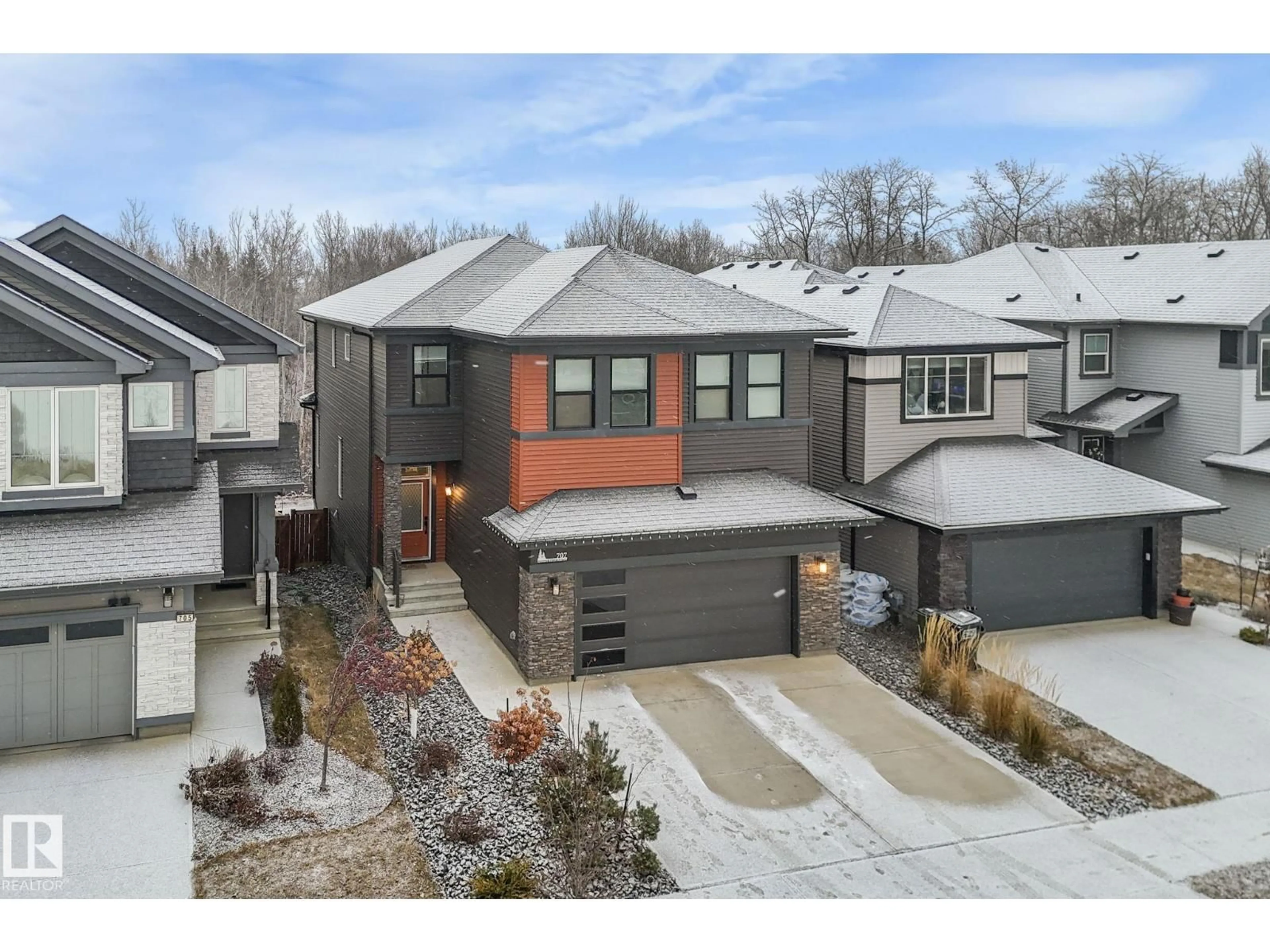 Home with brick exterior material, street for 707 KINGLET BV, Edmonton Alberta T5S0N8