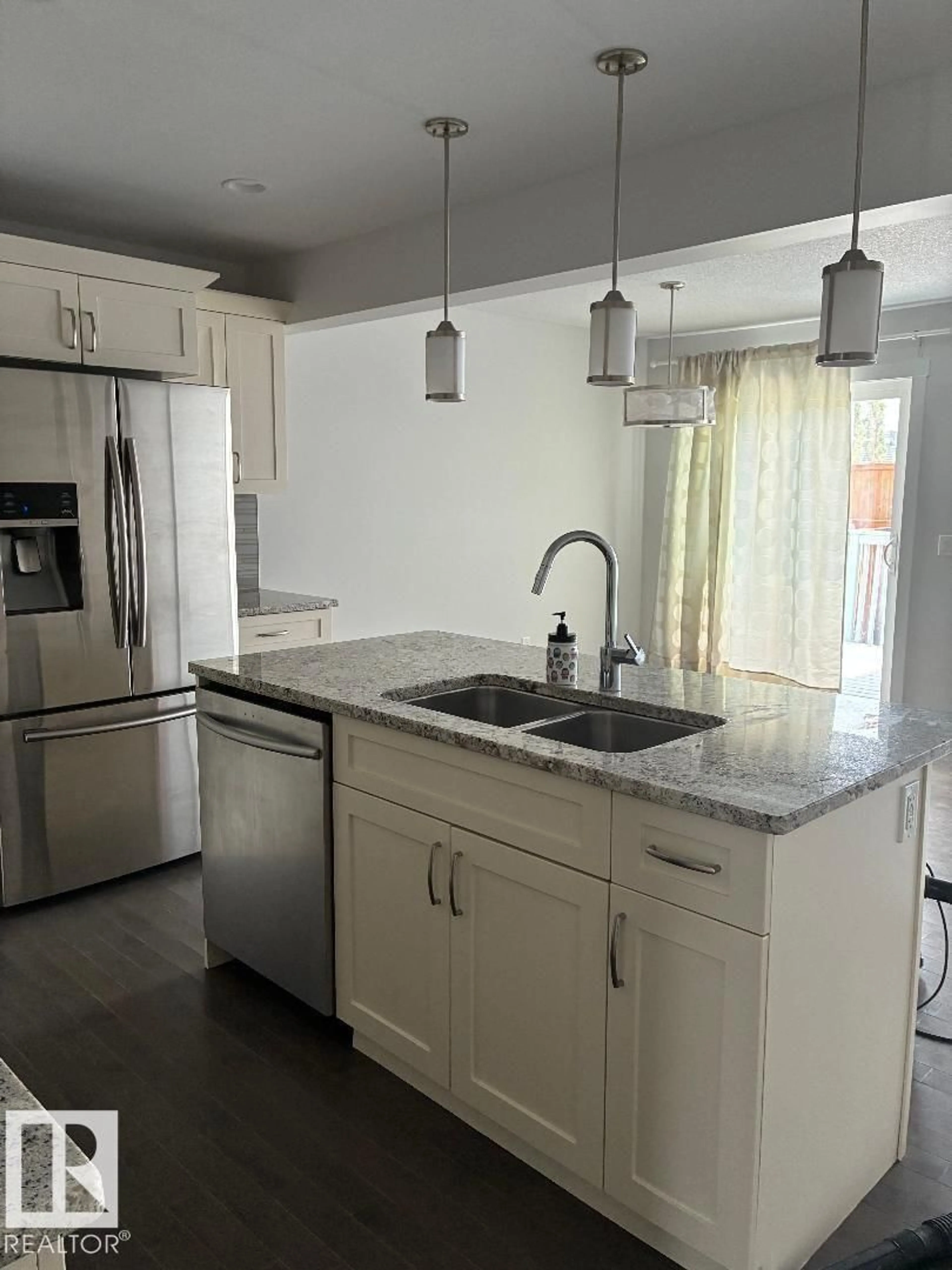 Open concept kitchen, ceramic/tile floor for 2433 GLENRIDDING BV, Edmonton Alberta T6W2W7