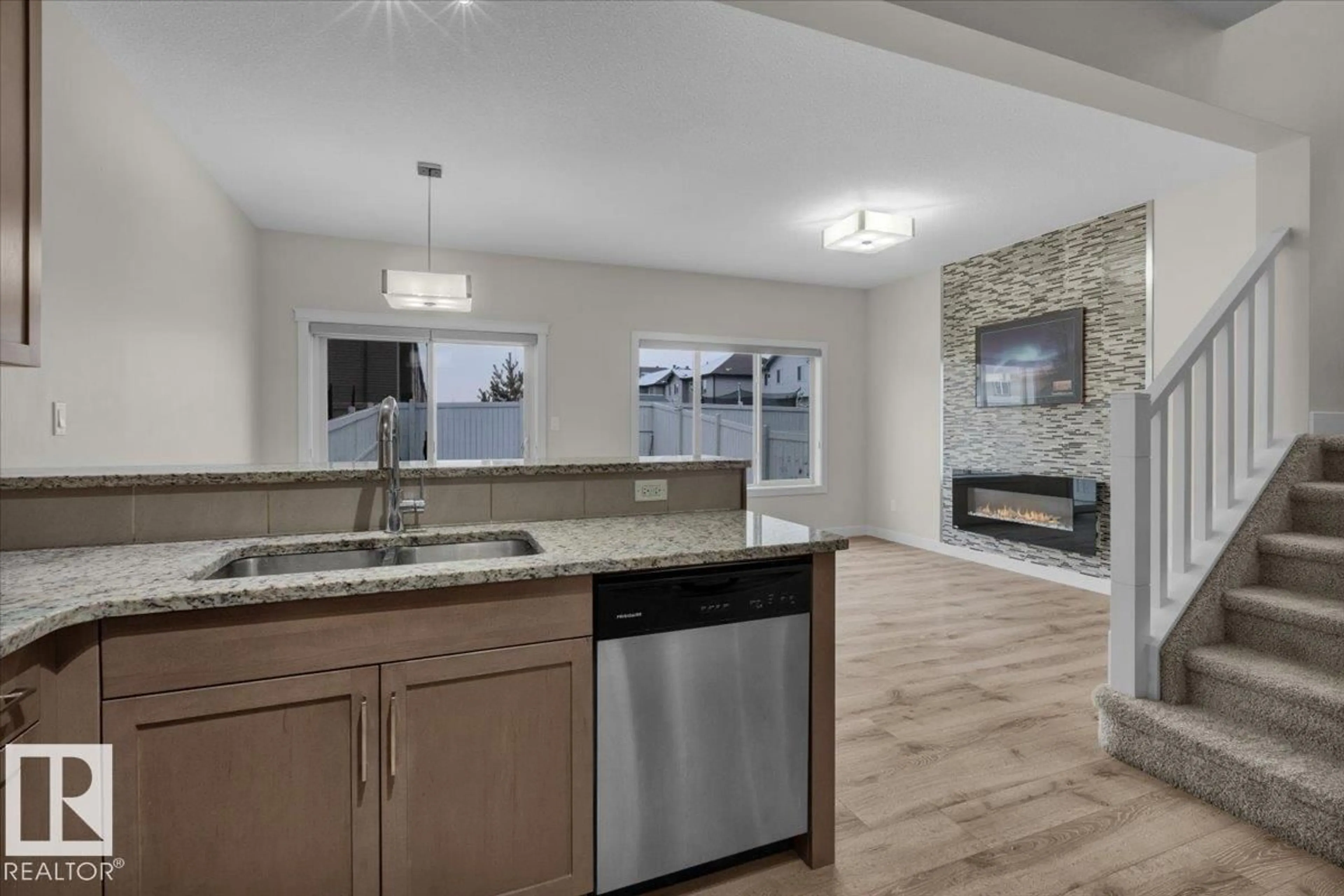 Open concept kitchen, ceramic/tile floor for NW - 1515 21 ST, Edmonton Alberta T6T2B7