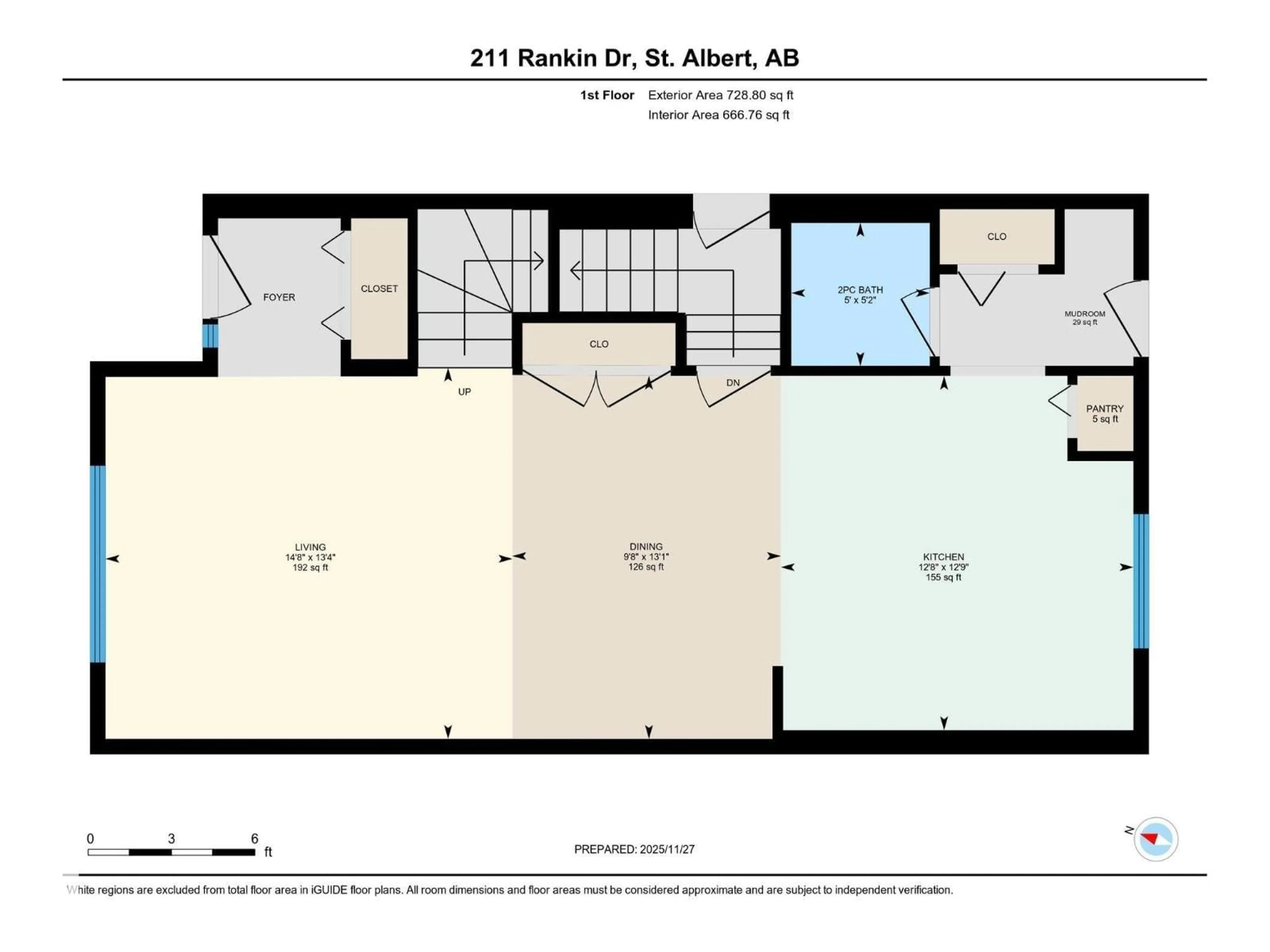 Floor plan for 211 RANKIN DR, St. Albert Alberta T8N7Y4