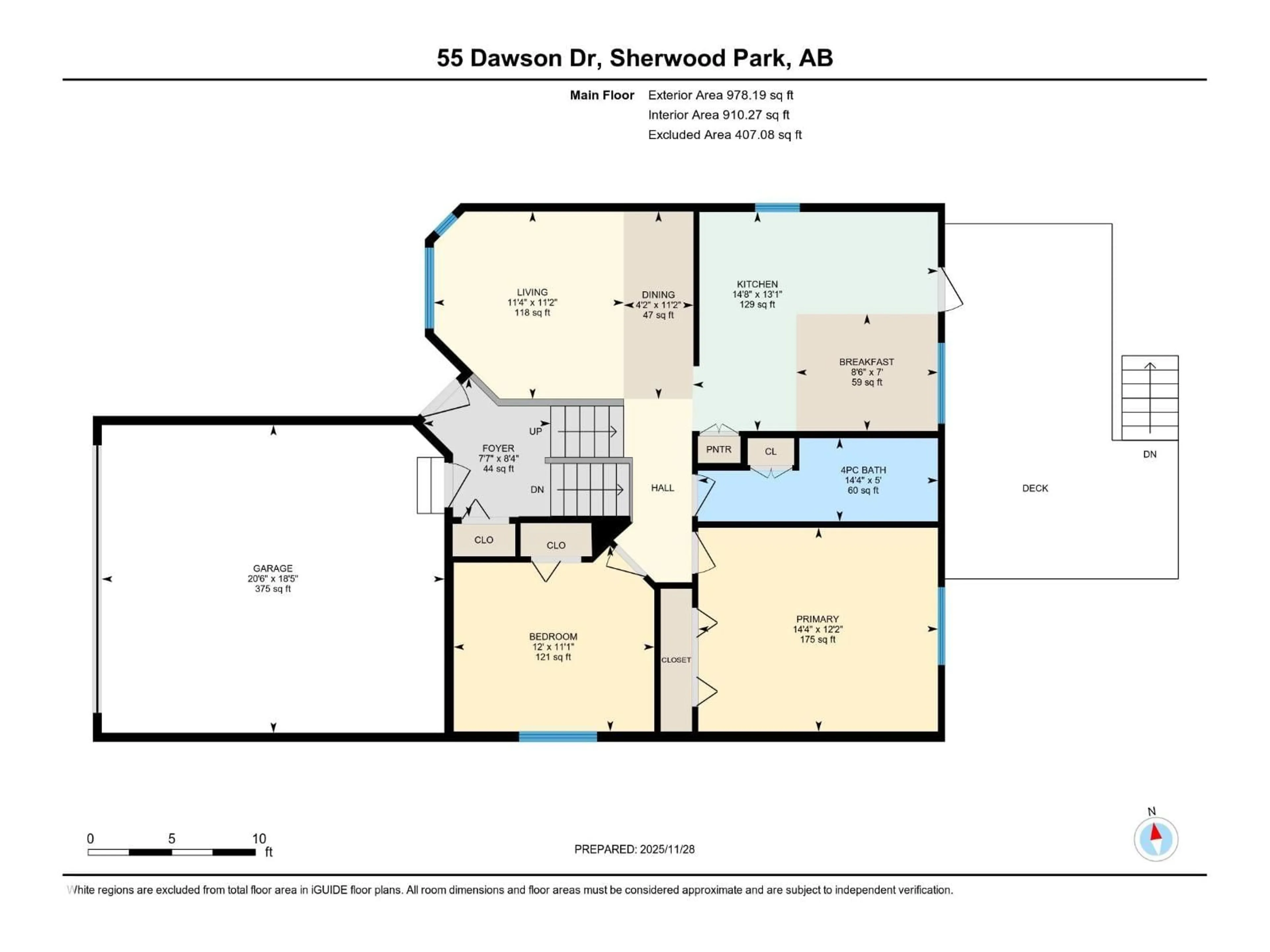 Floor plan for 55 DAWSON DR, Sherwood Park Alberta T8H1T7