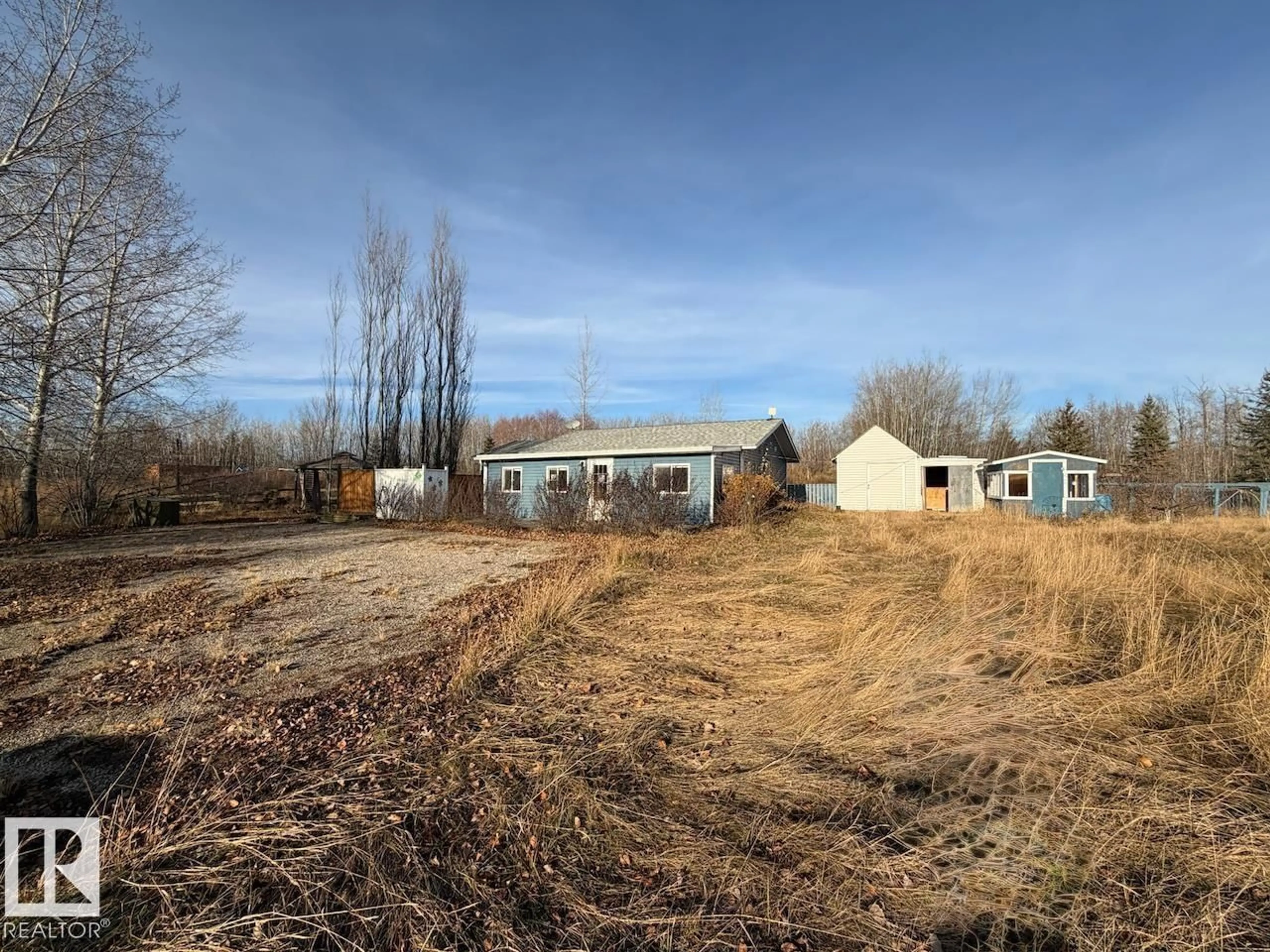 A pic from outside/outdoor area/front of a property/back of a property/a pic from drone, building for 134 - 55107 RGE ROAD 33, Rural Lac Ste. Anne County Alberta T0E1A0