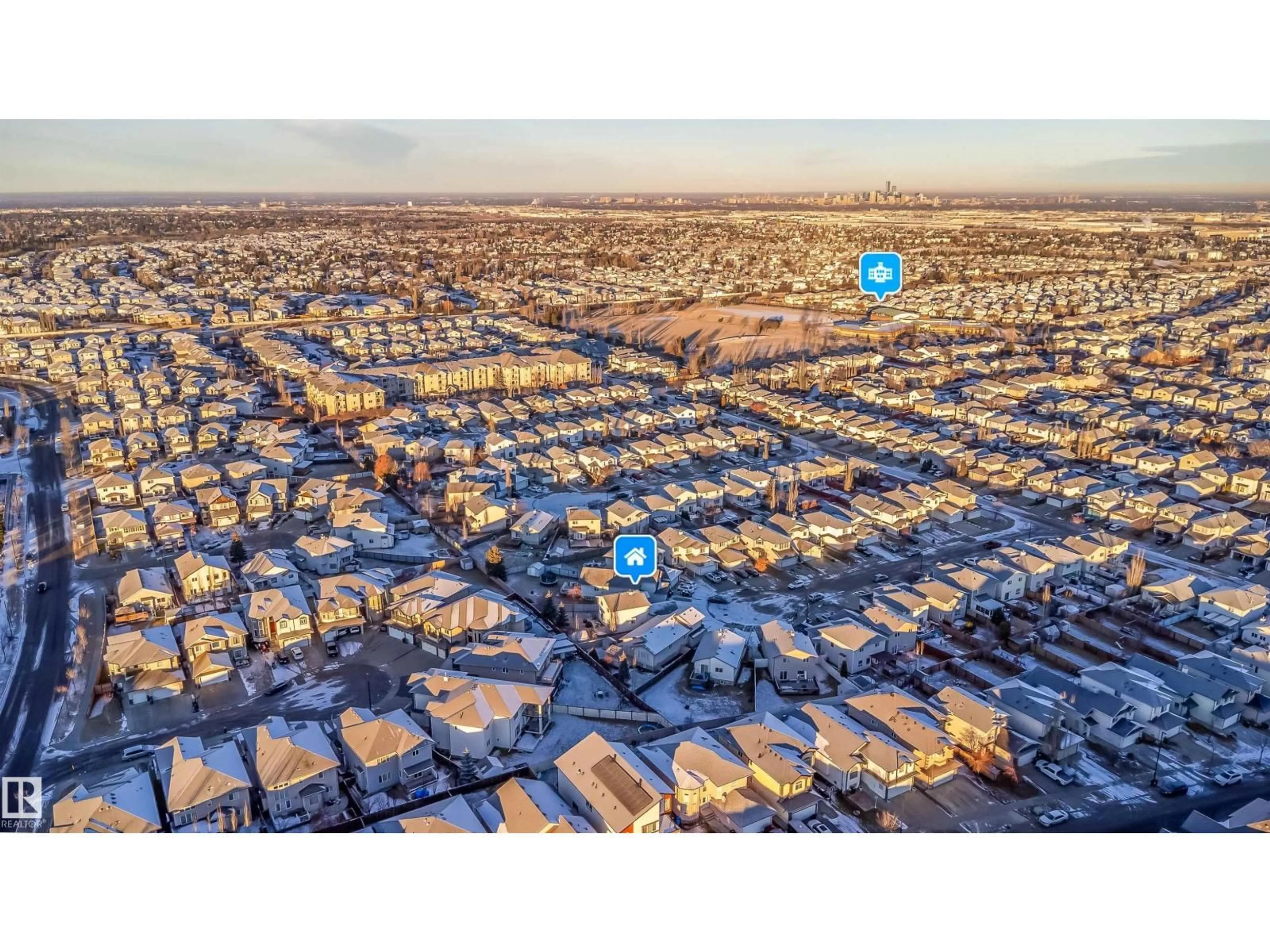 A pic from outside/outdoor area/front of a property/back of a property/a pic from drone, street for NW - 3504 20 ST, Edmonton Alberta T6T1Y2