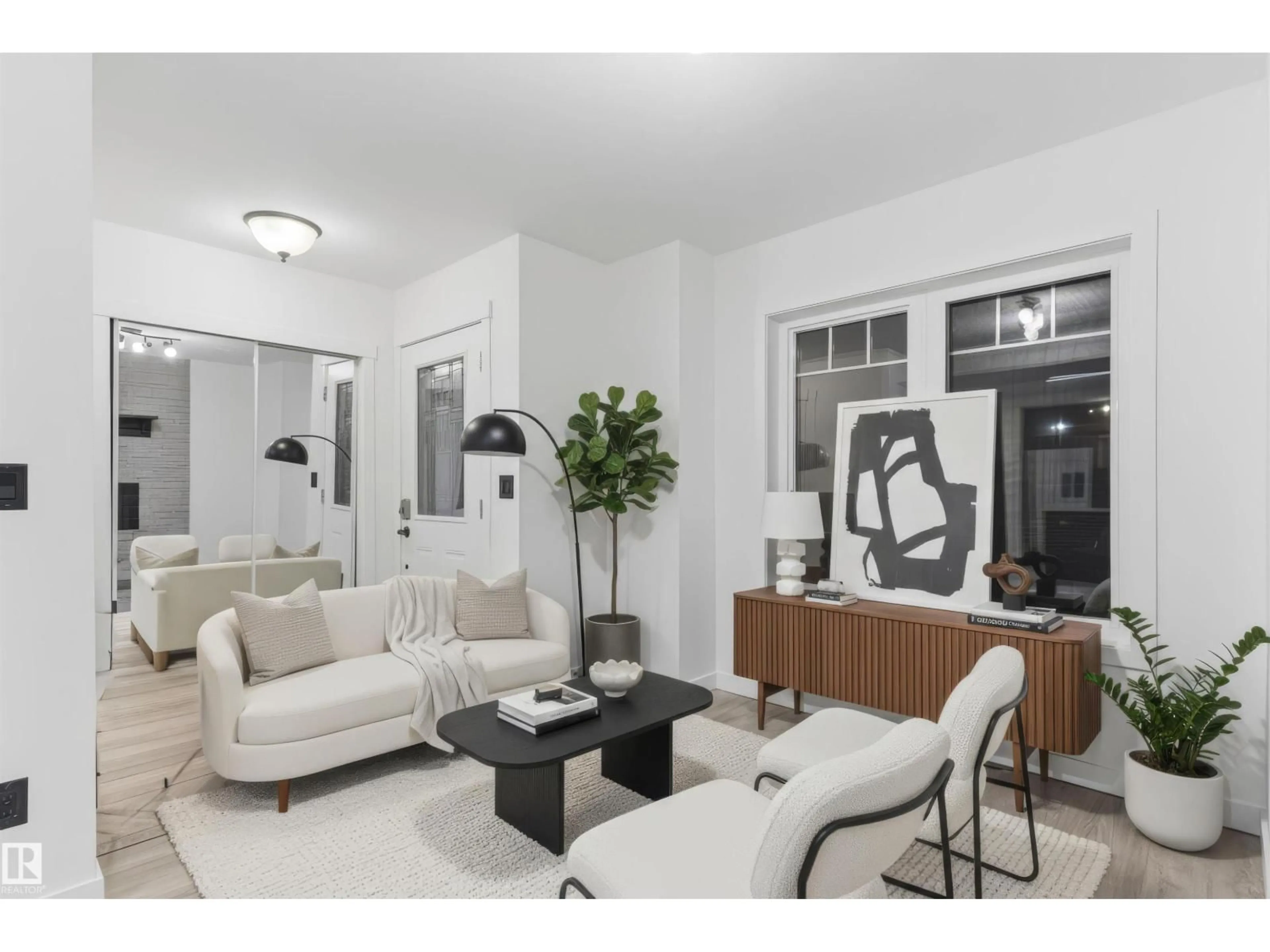 Living room with furniture, unknown for 11026 108 AV, Edmonton Alberta T5H3G4