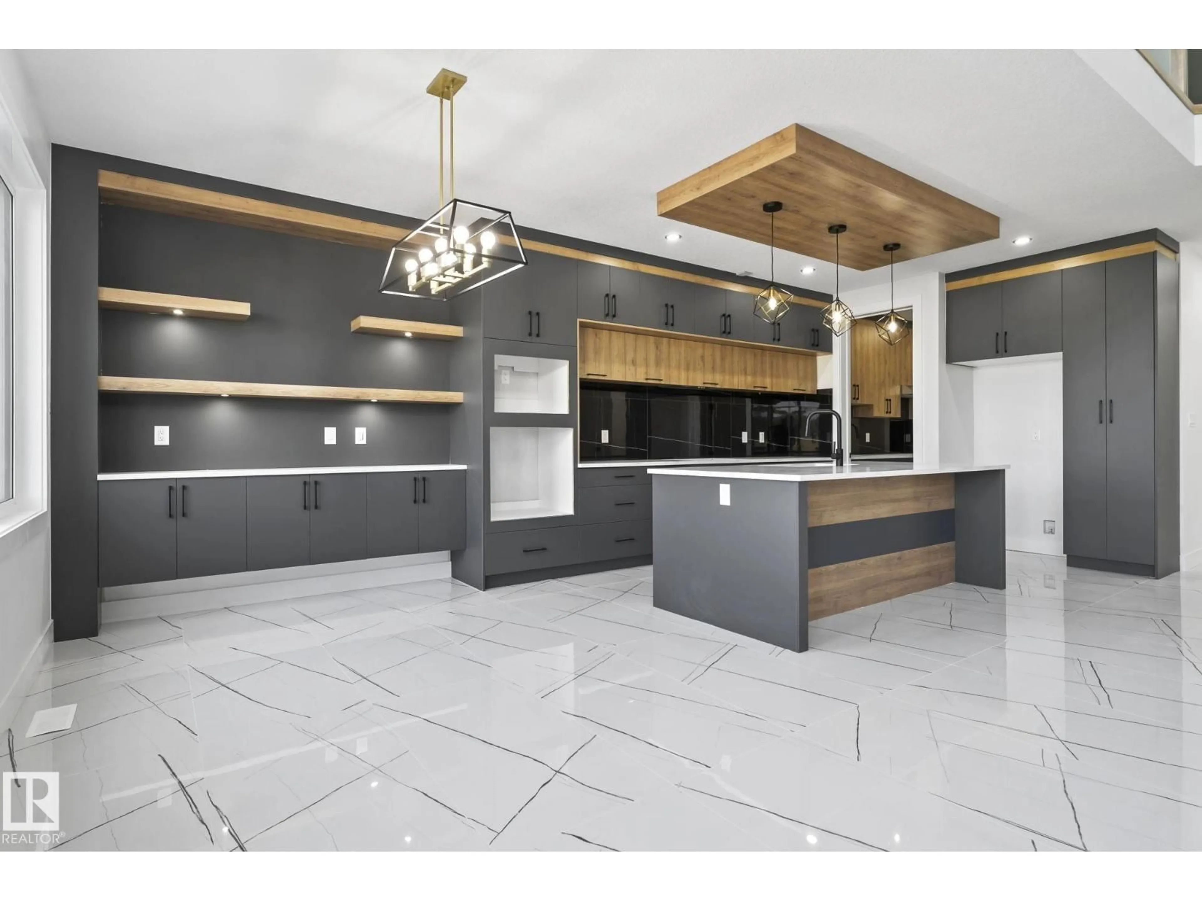 Open concept kitchen, ceramic/tile floor for 2720 63 AV, Rural Leduc County Alberta T4X3A6