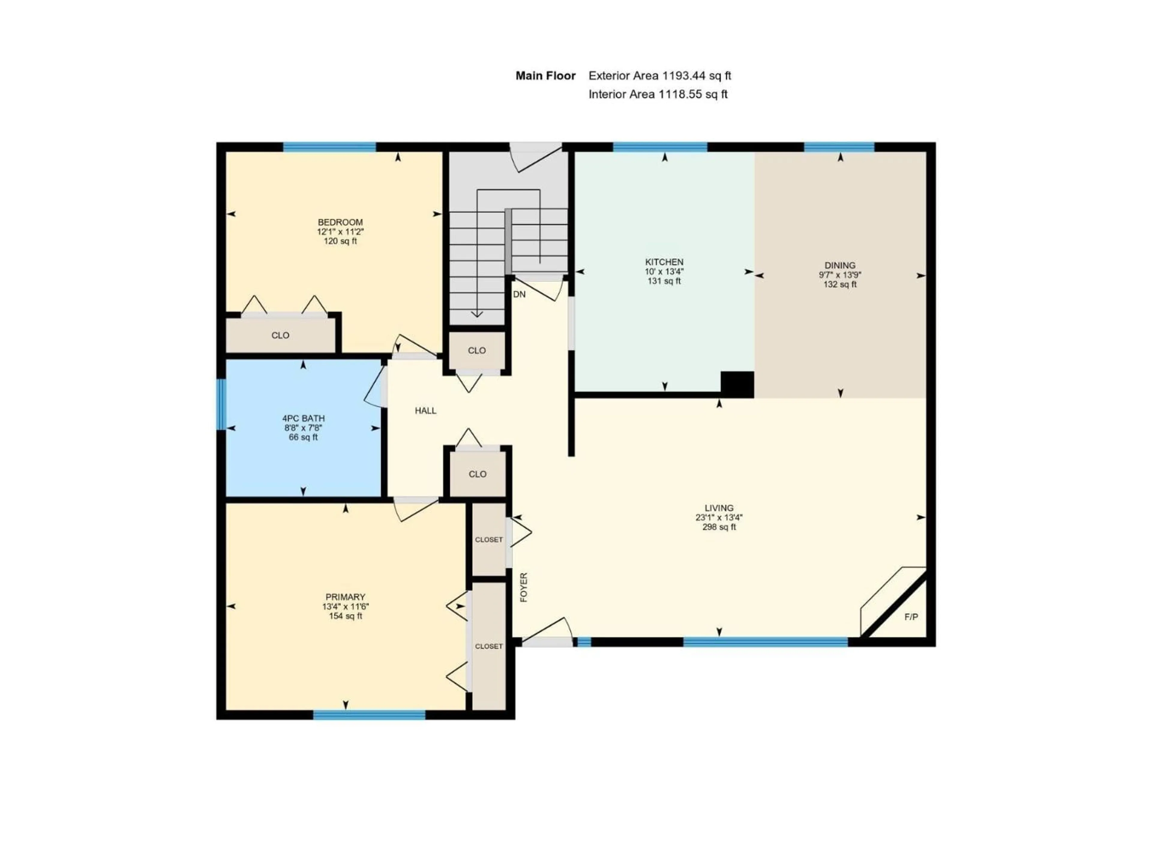 Floor plan for NW - 11423 127 ST, Edmonton Alberta T5M0V2