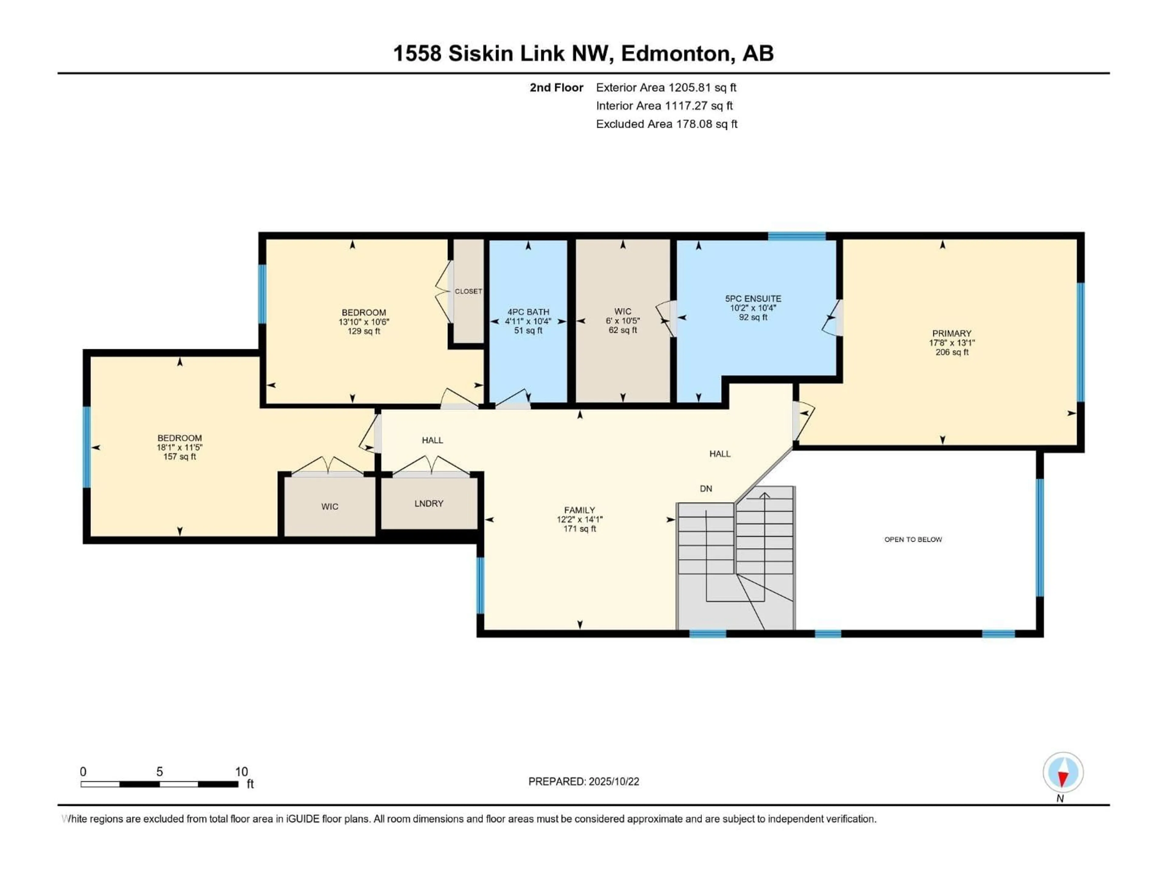 Floor plan for 1558 SISKIN LINK LI, Edmonton Alberta T5S0V1