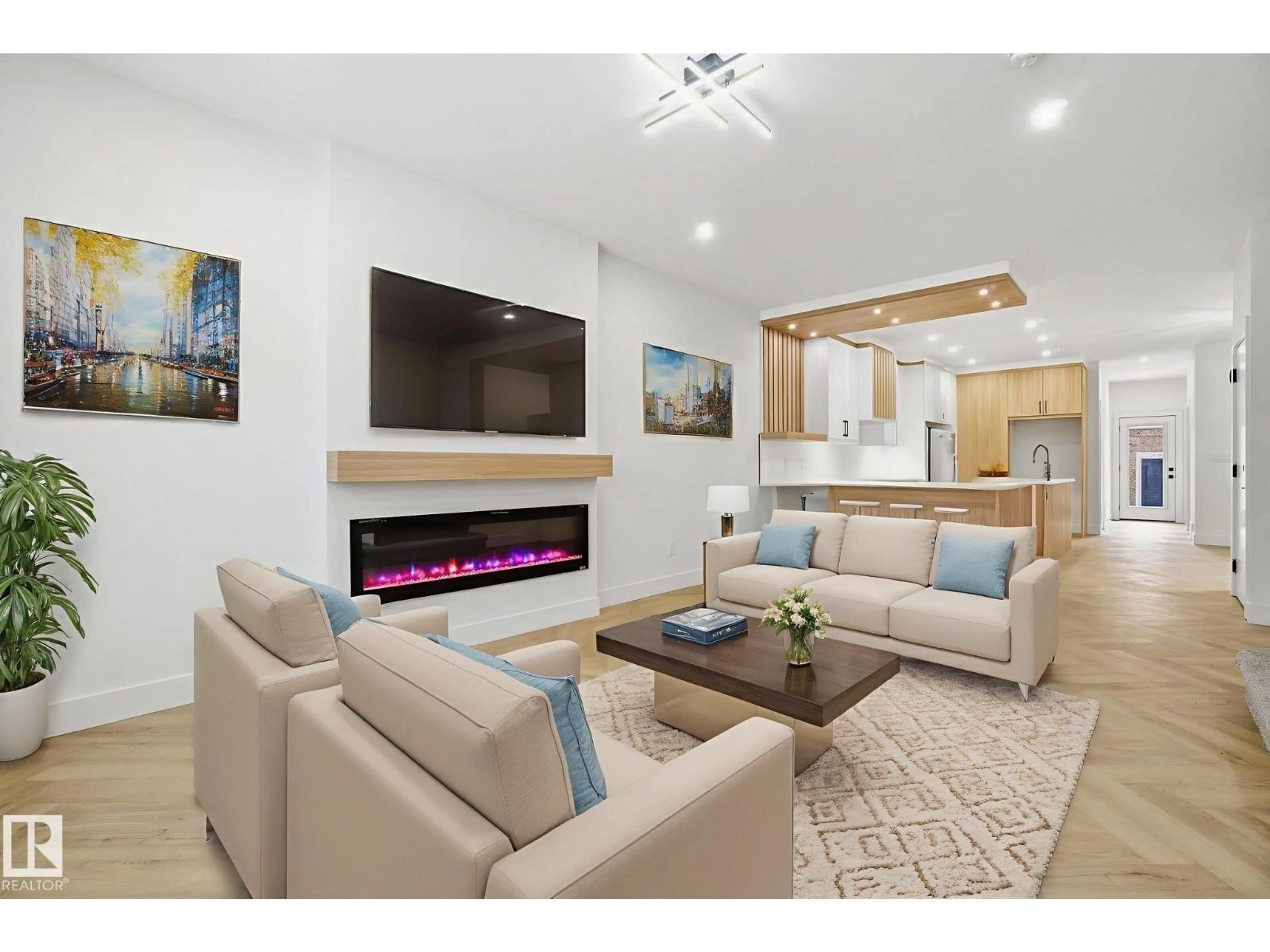 Living room with furniture, unknown for 10919 79 AV, Edmonton Alberta T6G0P1