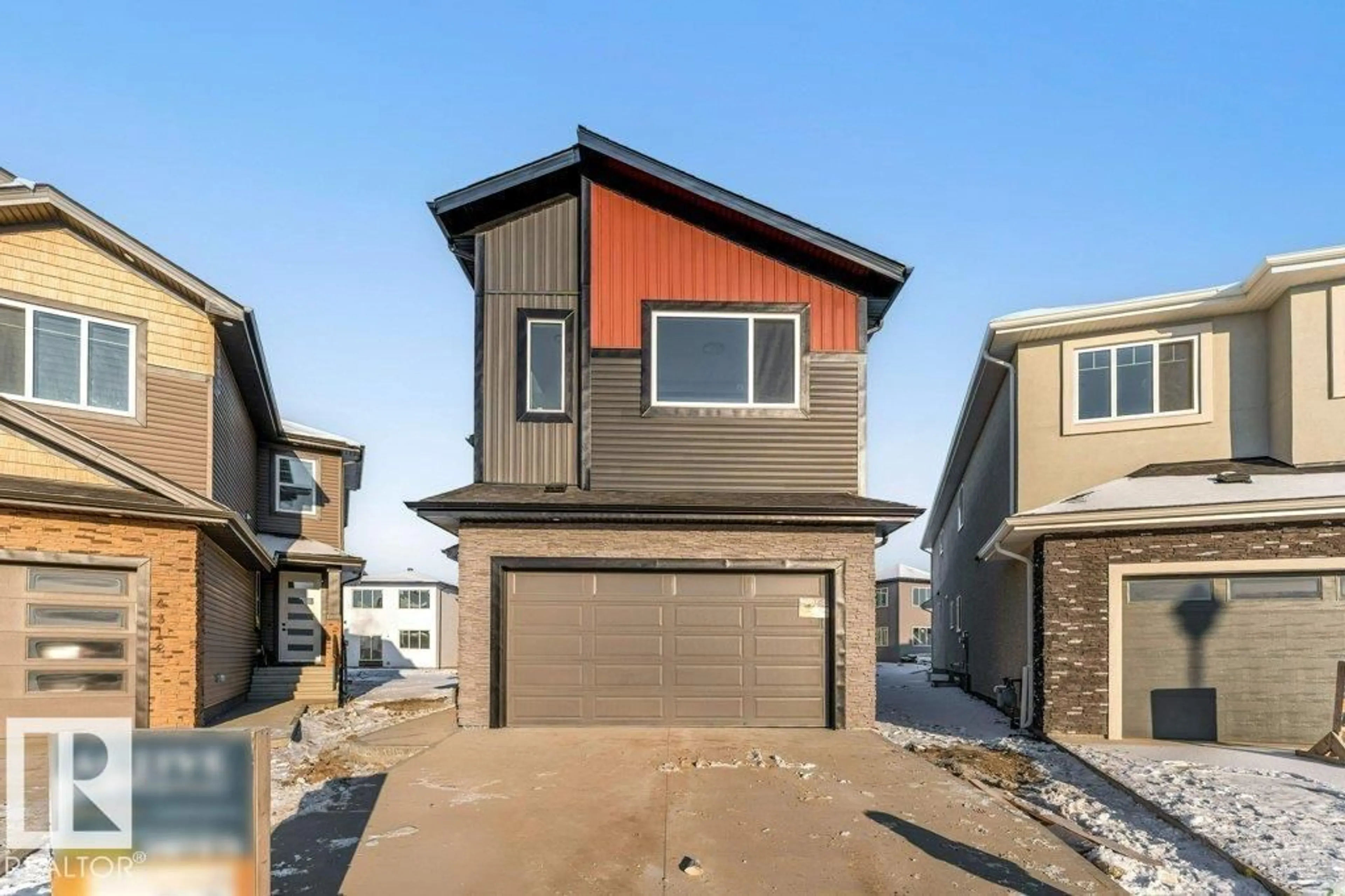 Home with vinyl exterior material, street for 4313 36 ST, Beaumont Alberta T4X3G8
