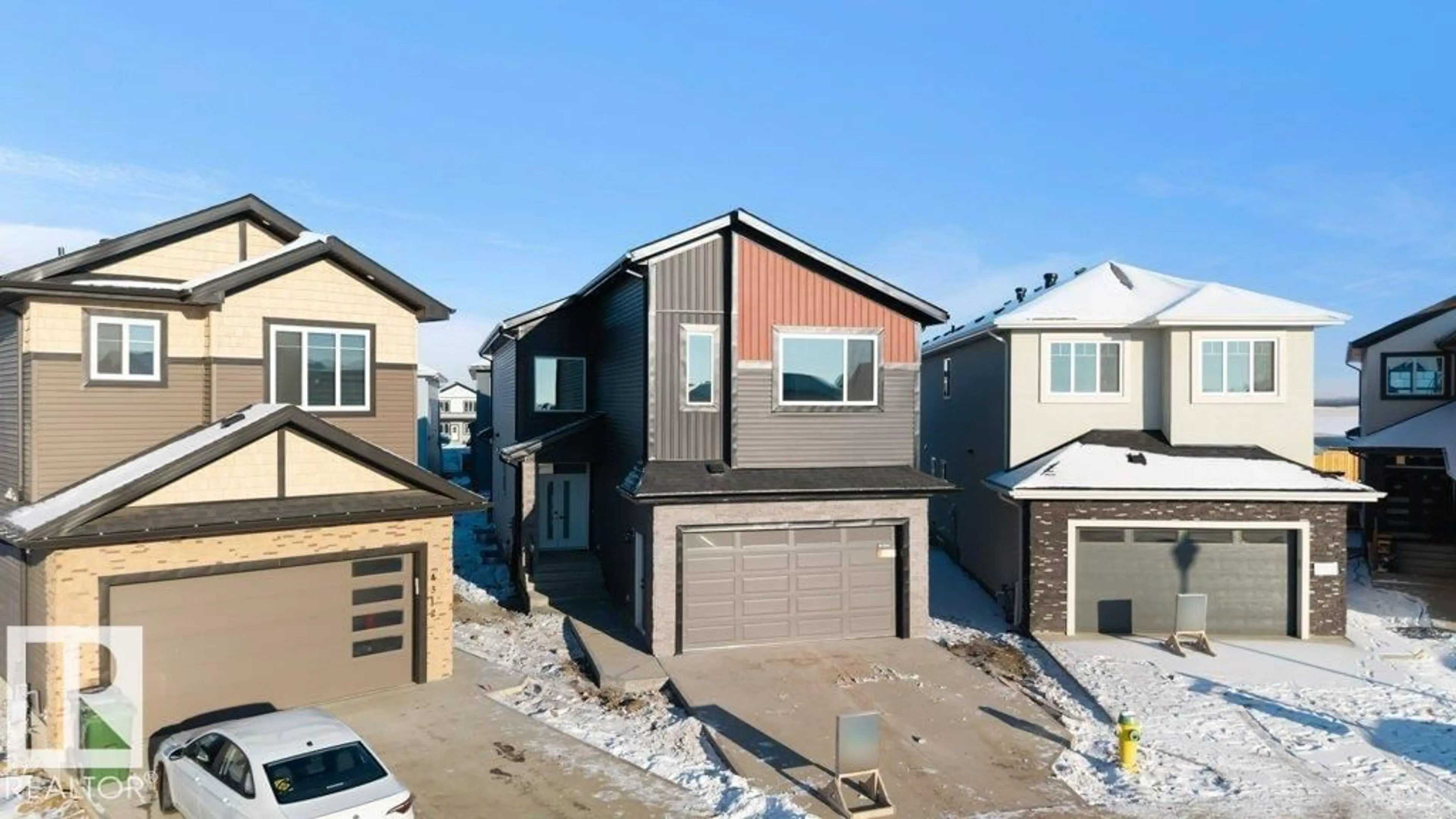 A pic from outside/outdoor area/front of a property/back of a property/a pic from drone, street for 4313 36 ST, Beaumont Alberta T4X3G8