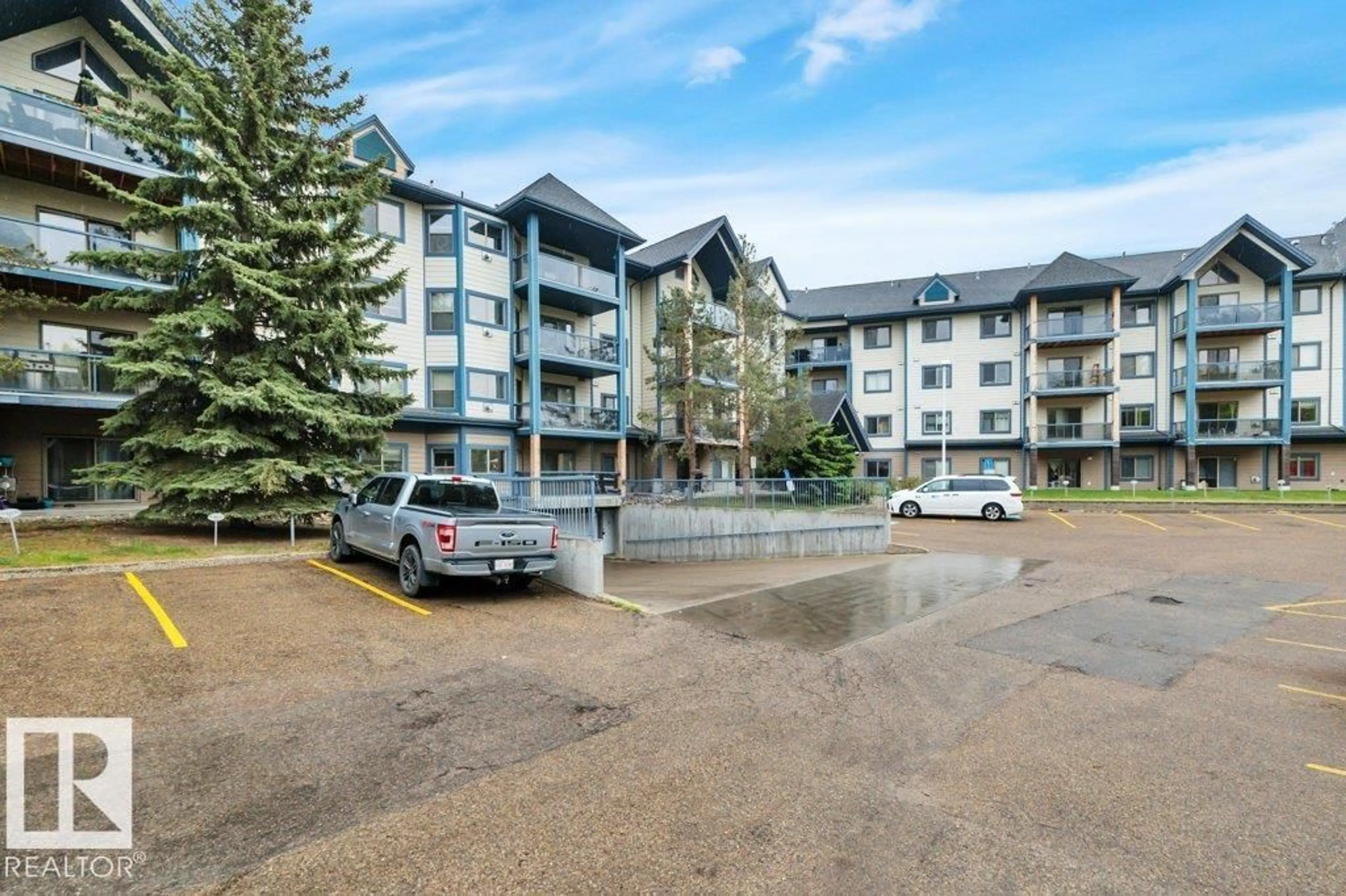 A pic from outside/outdoor area/front of a property/back of a property/a pic from drone, unknown for #102 - 2903 RABBIT HILL RD, Edmonton Alberta T6R3A3