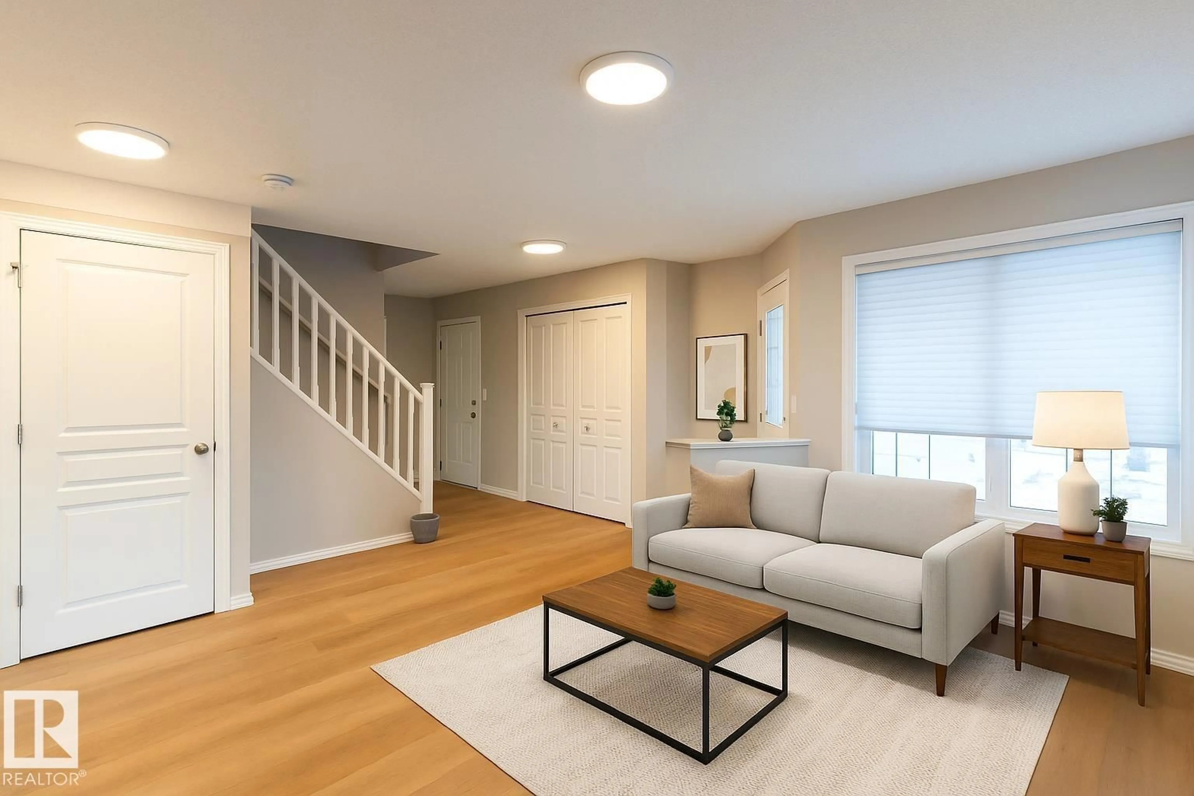 Living room with furniture, unknown for SW SW - 11211 11 AVE, Edmonton Alberta T6W1S5