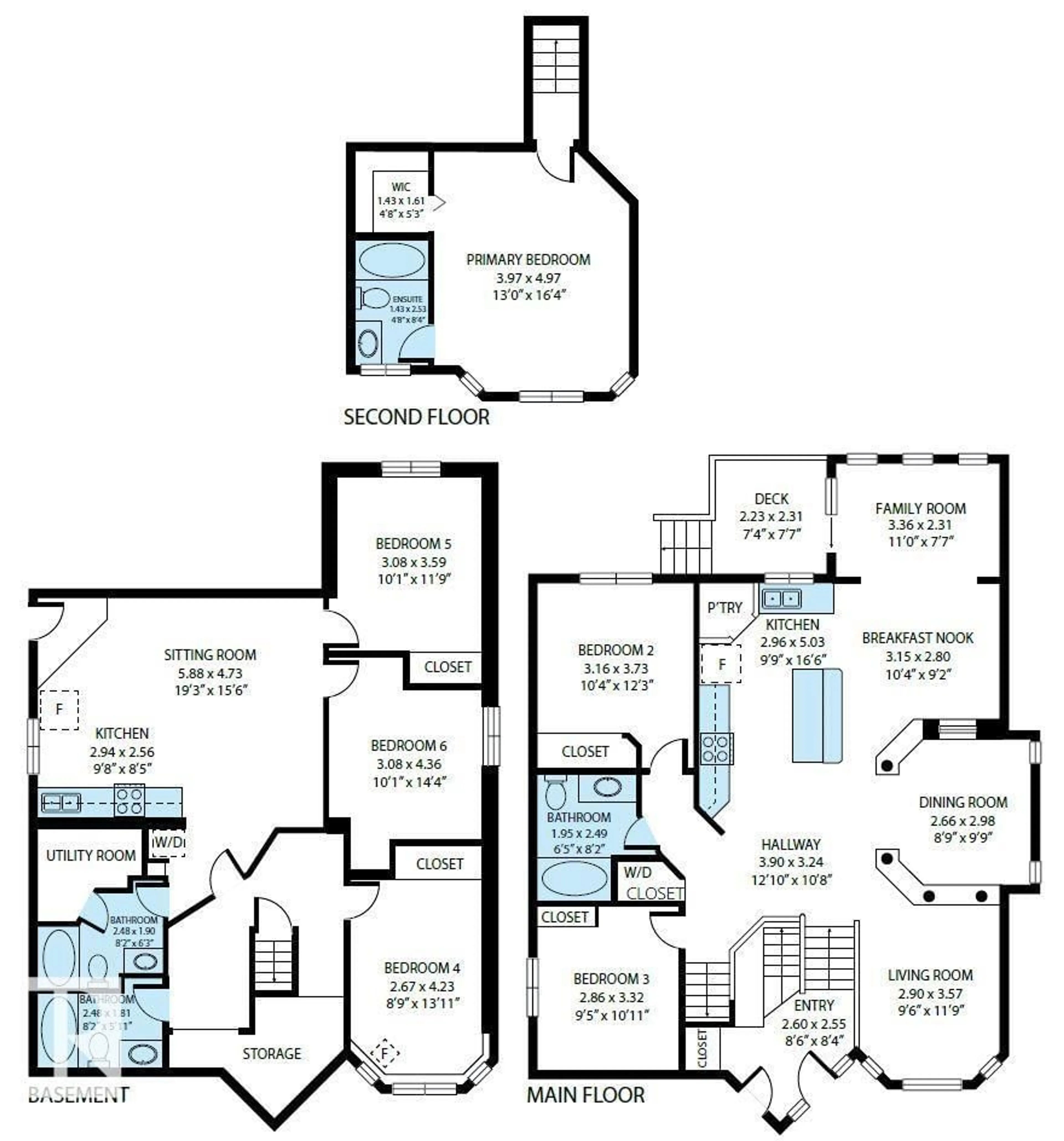 Floor plan for NW - 2813 32A ST, Edmonton Alberta T6T0M5