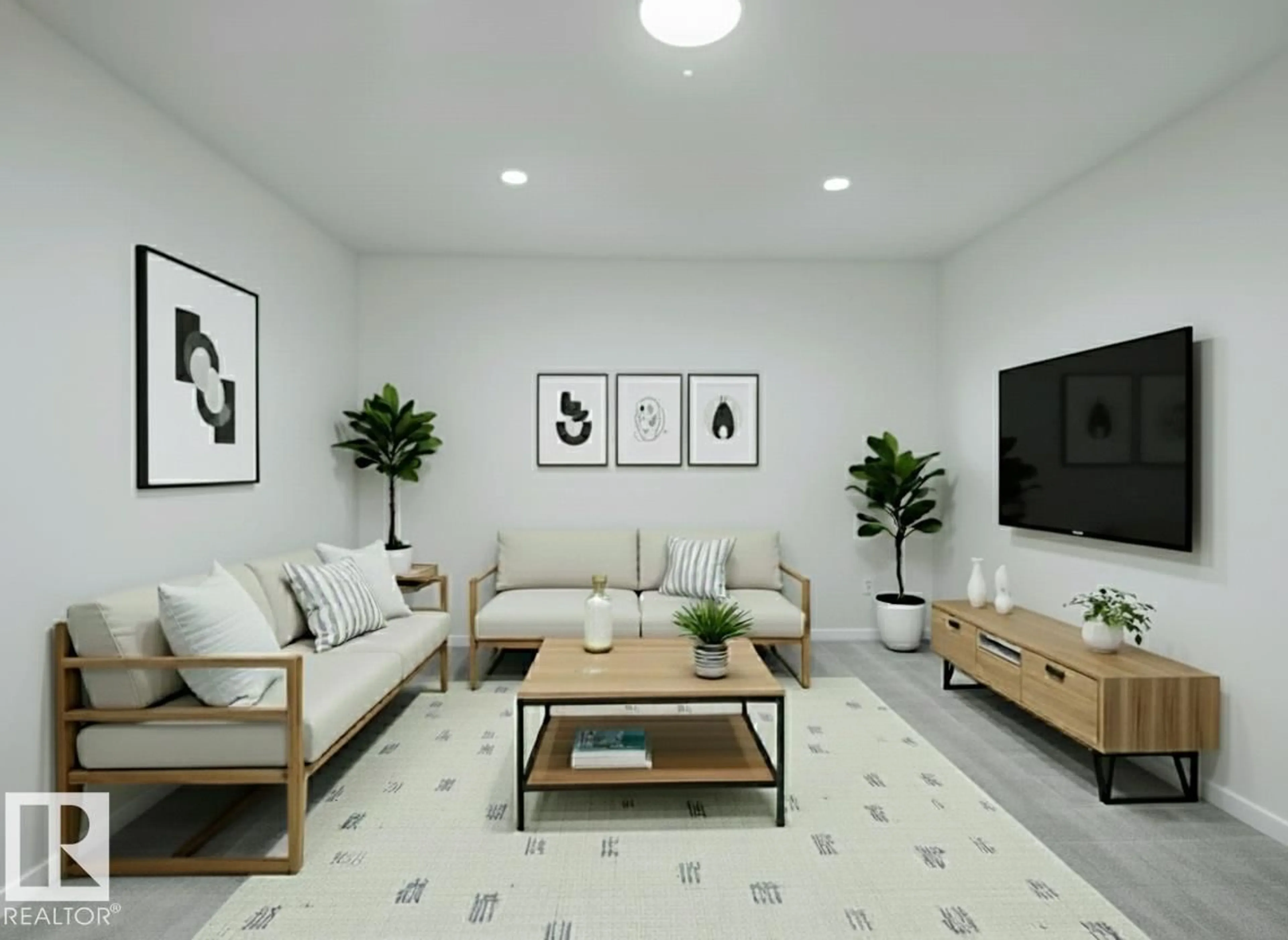 Living room with furniture, unknown for 161 ELLIOTT WD, Fort Saskatchewan Alberta T8L1N1