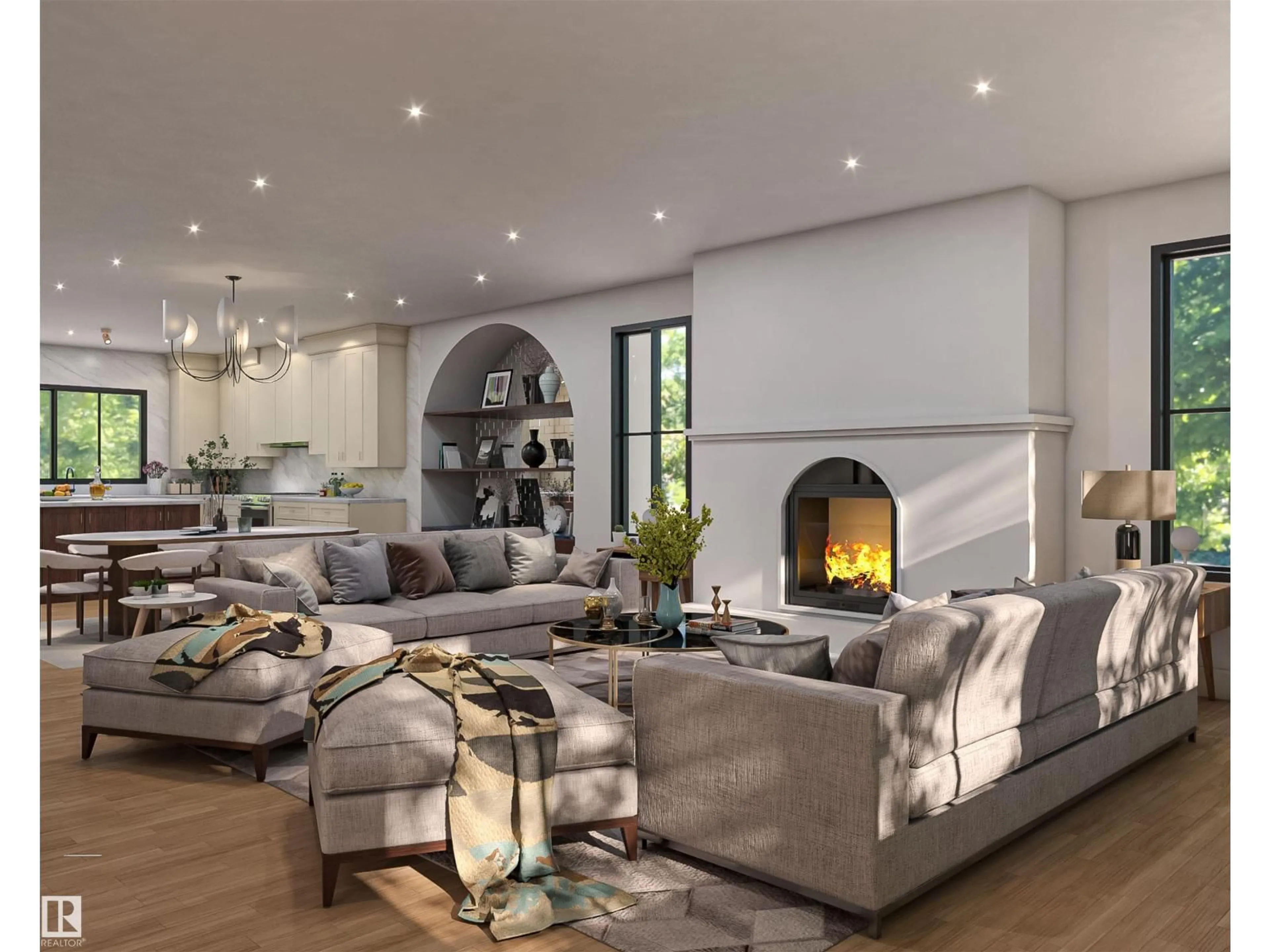 Living room with furniture, unknown for NW - 9023 90 ST, Edmonton Alberta T6C3L8