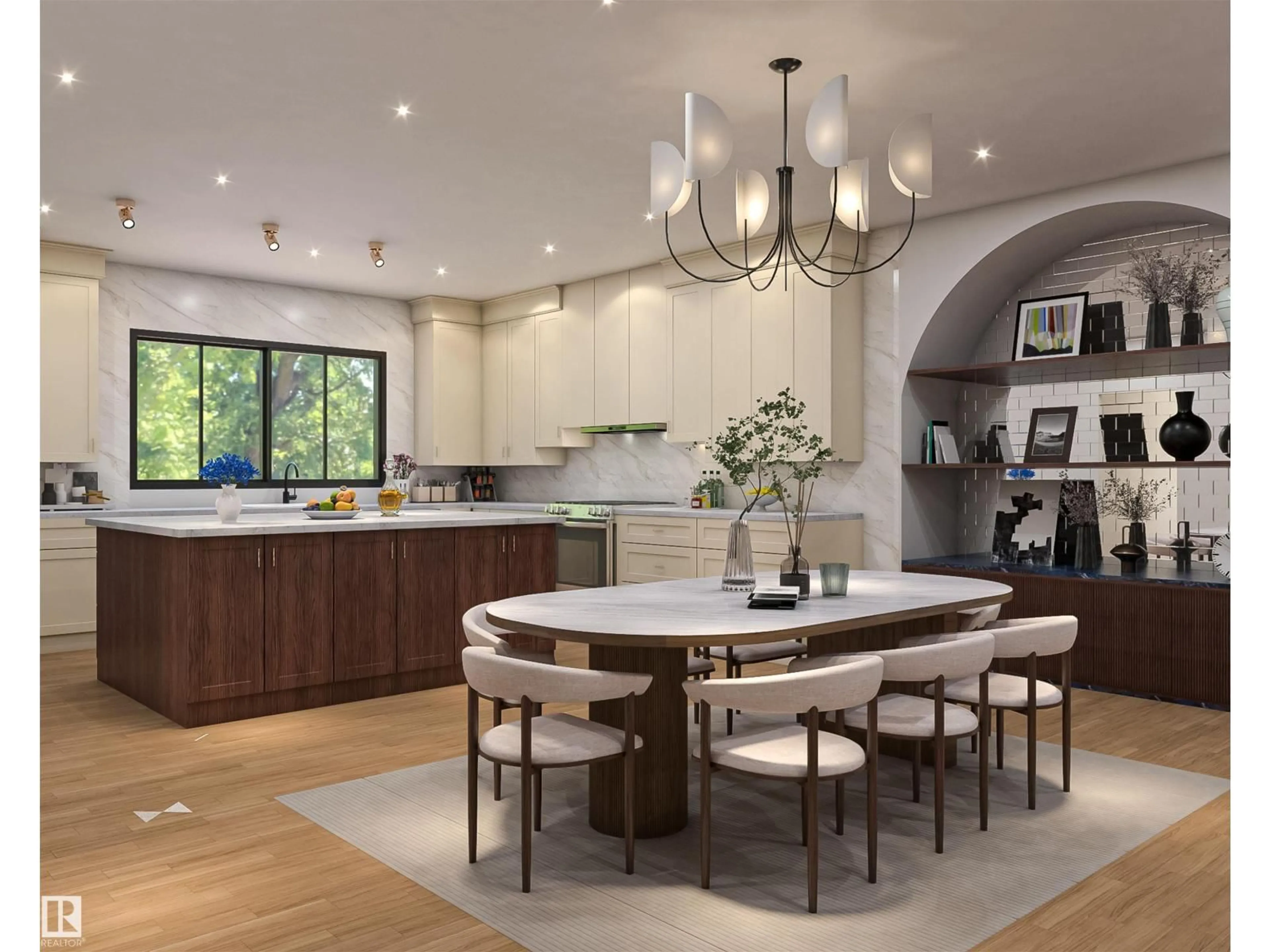 Contemporary kitchen, unknown for NW - 9023 90 ST, Edmonton Alberta T6C3L8