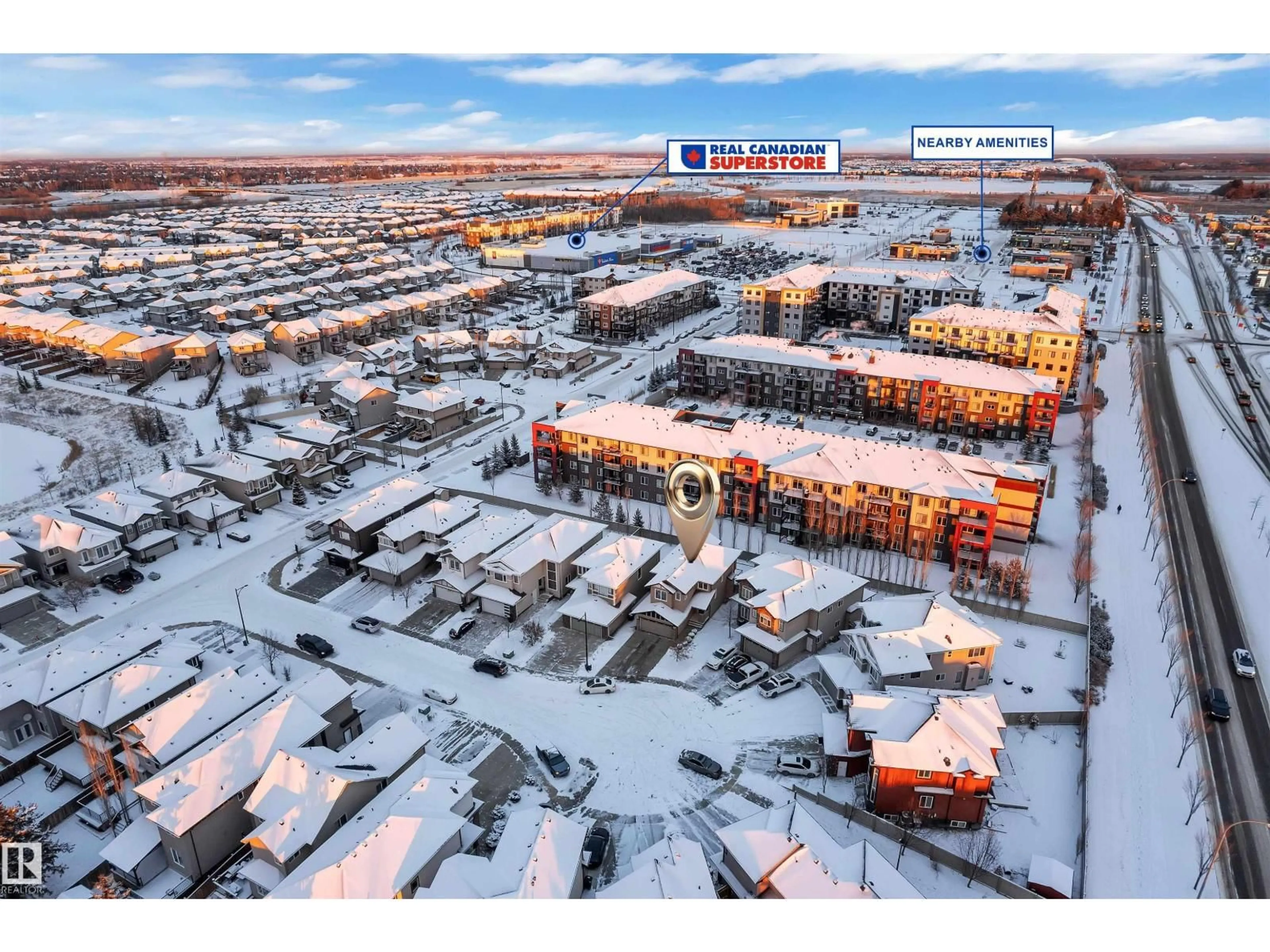 A pic from outside/outdoor area/front of a property/back of a property/a pic from drone, street for 723 57 ST, Edmonton Alberta T6X0G6