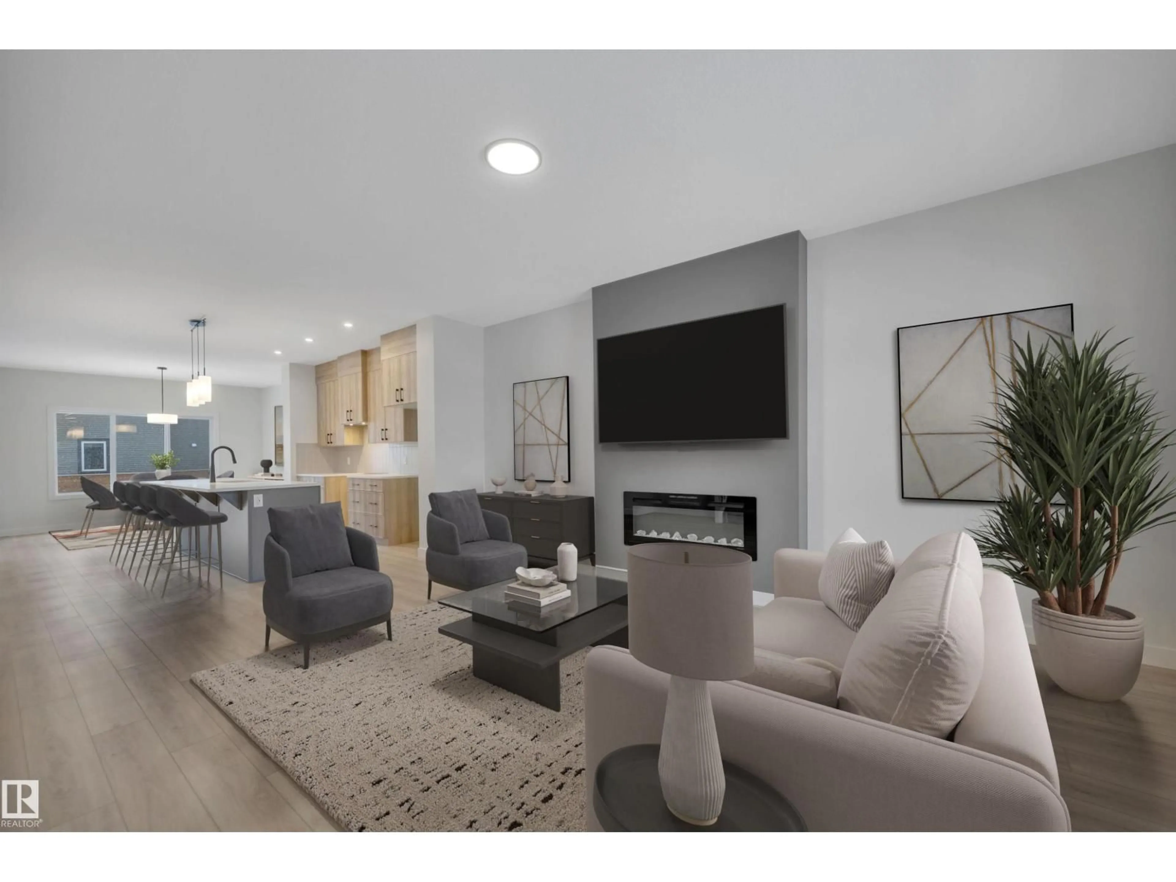 Living room with furniture, unknown for 4 RESPLENDENT WY, St. Albert Alberta T8N8B2