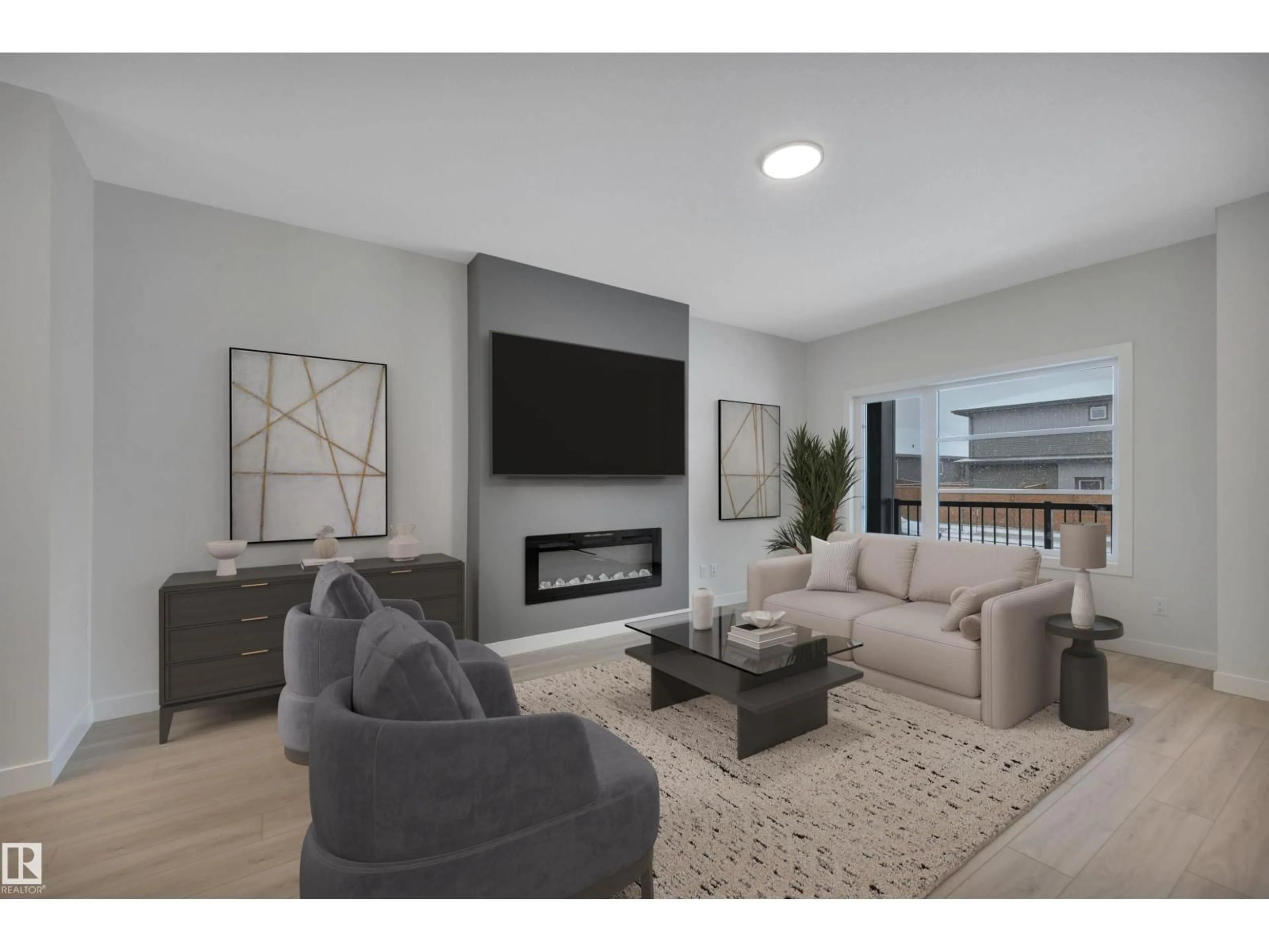 Living room with furniture, unknown for 4 RESPLENDENT WY, St. Albert Alberta T8N8B2