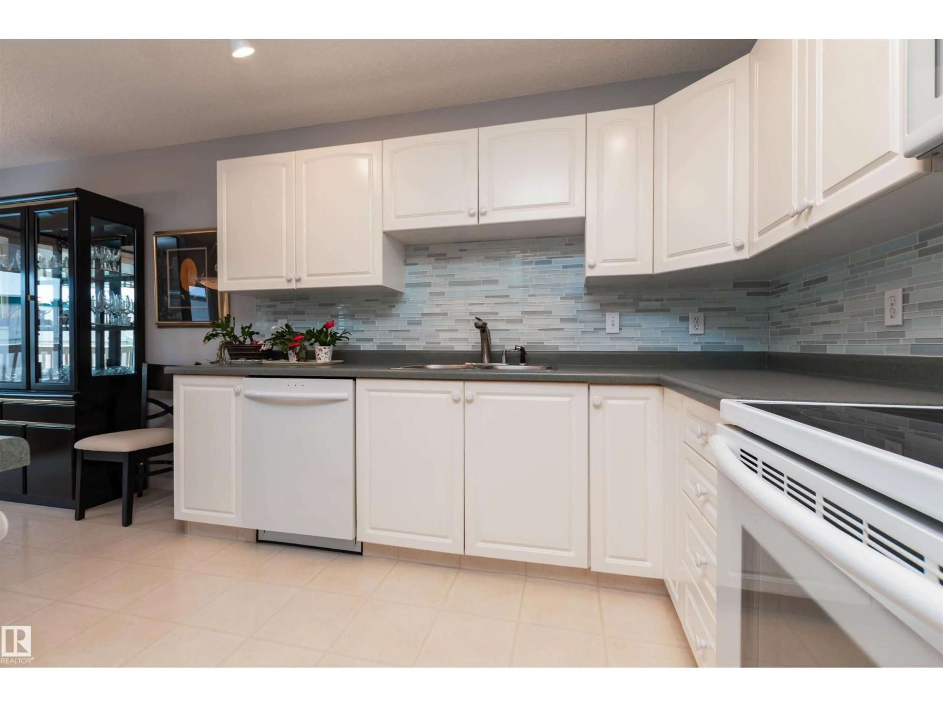 Open concept kitchen, ceramic/tile floor for #10 - 1401 CLOVER BAR RD, Sherwood Park Alberta T8A5Y7