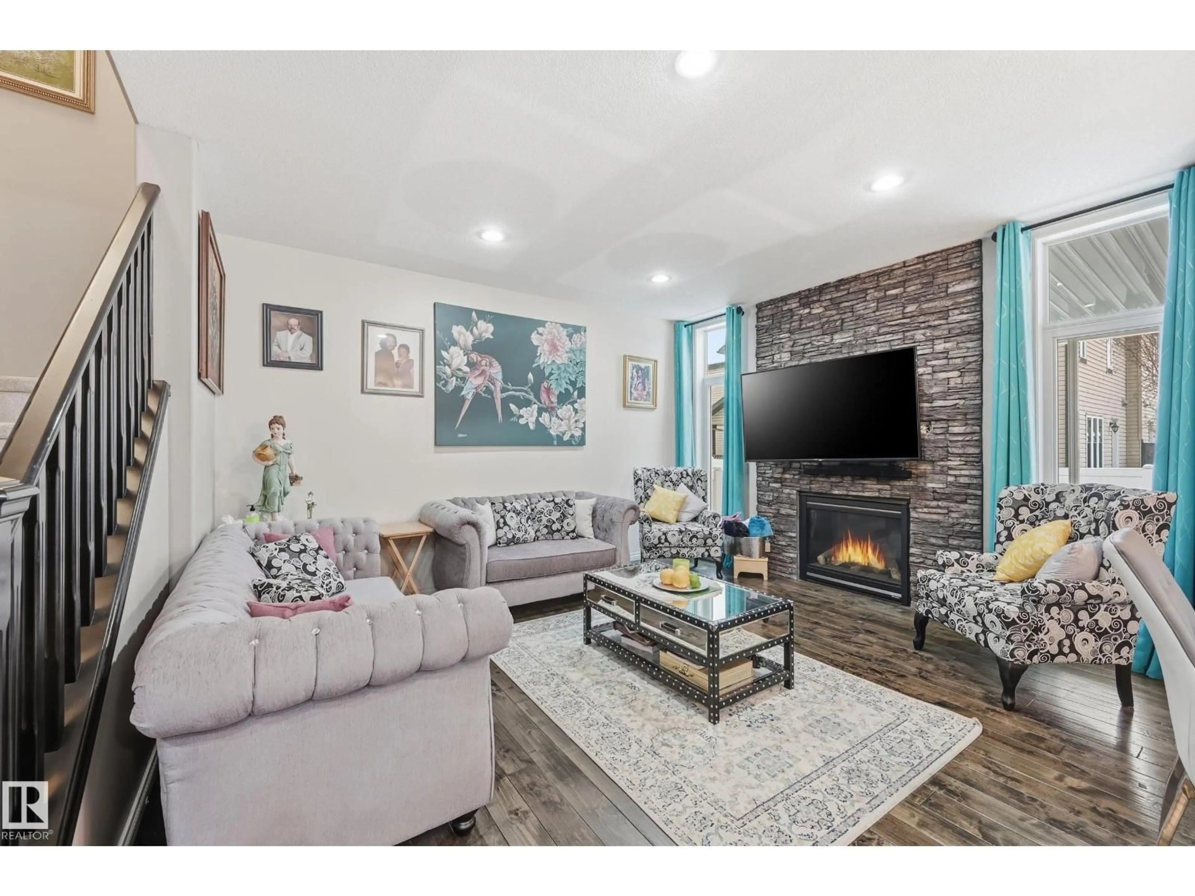 Living room with furniture, unknown for 12410 171A AV, Edmonton Alberta T5X0E7