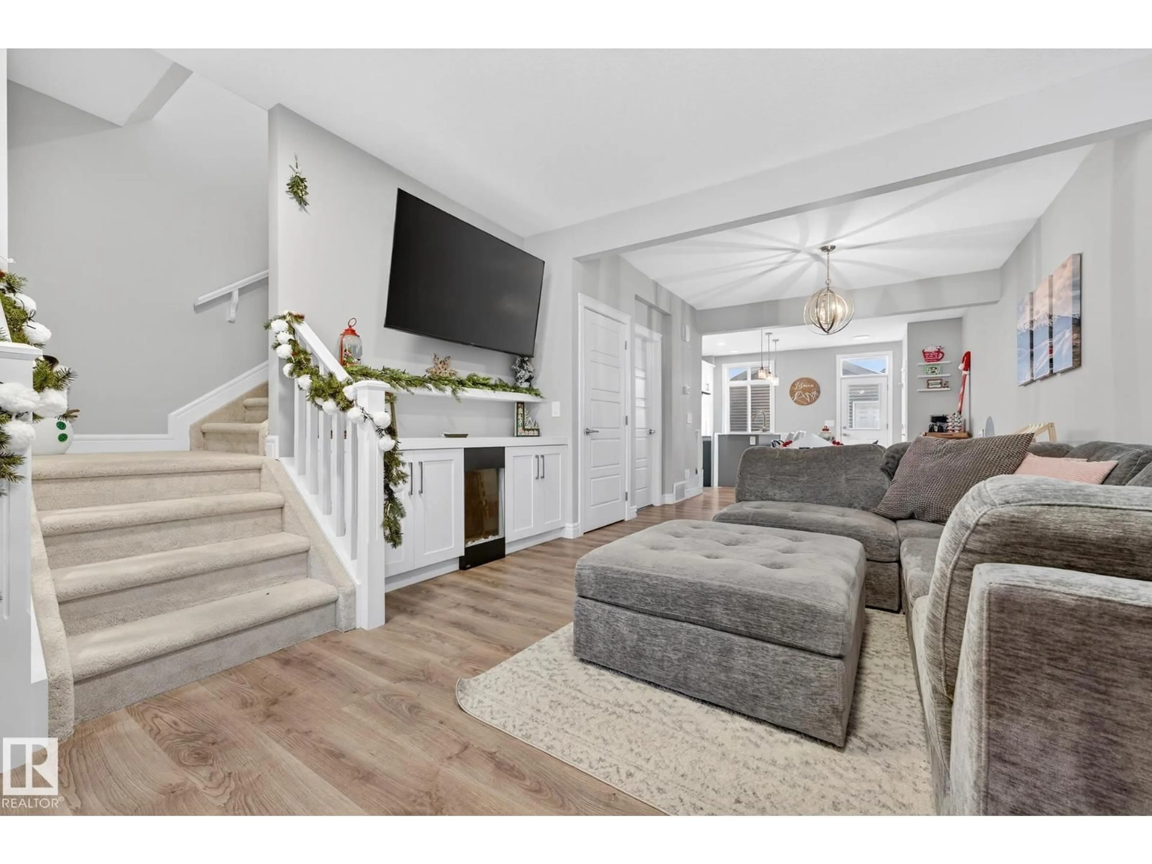 Living room with furniture, unknown for NW - 1318 SISKIN WD, Edmonton Alberta T5S0P9