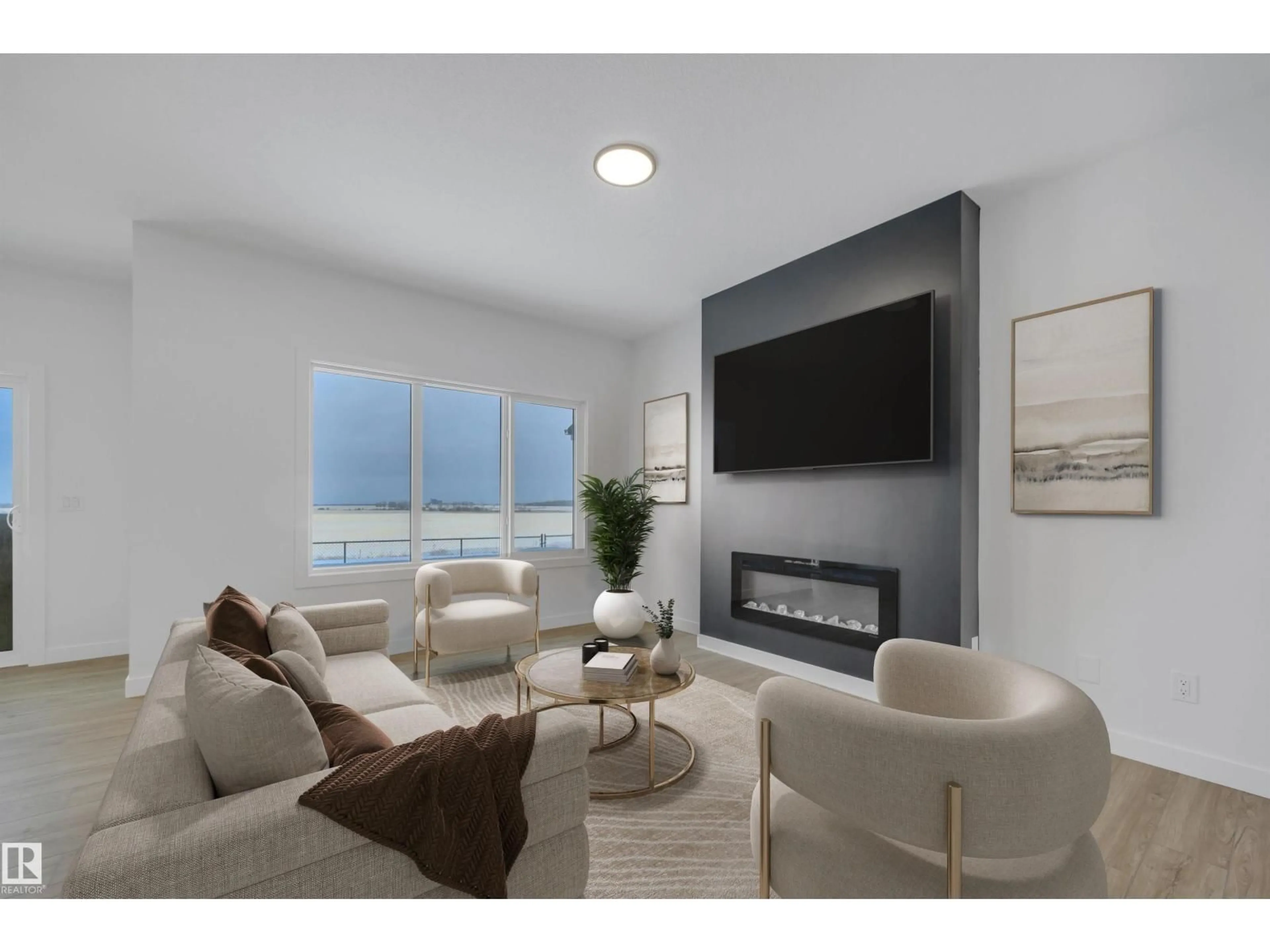 Living room with furniture, unknown for 282 LODGE POLE PL, Leduc Alberta T5Y4M2