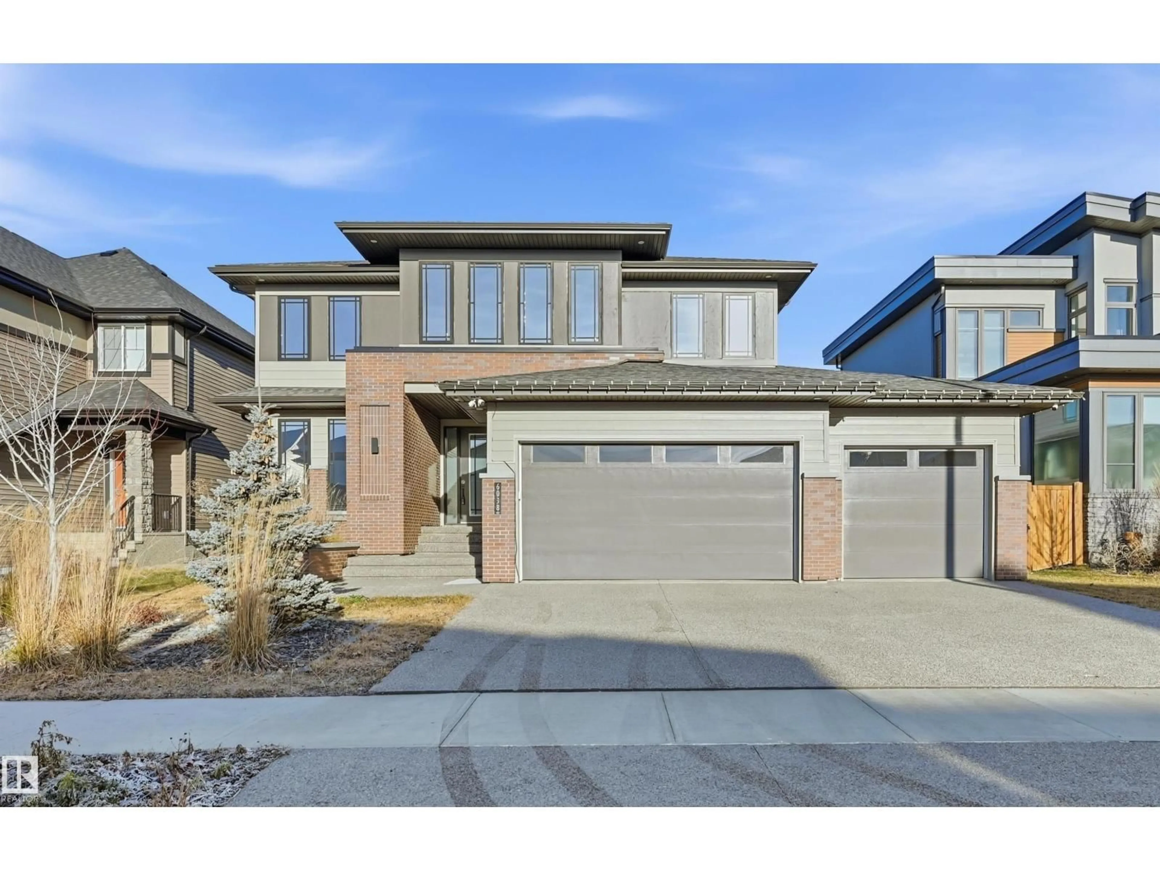 Home with brick exterior material, street for 6038 CRAWFORD DR, Edmonton Alberta T6W4L5