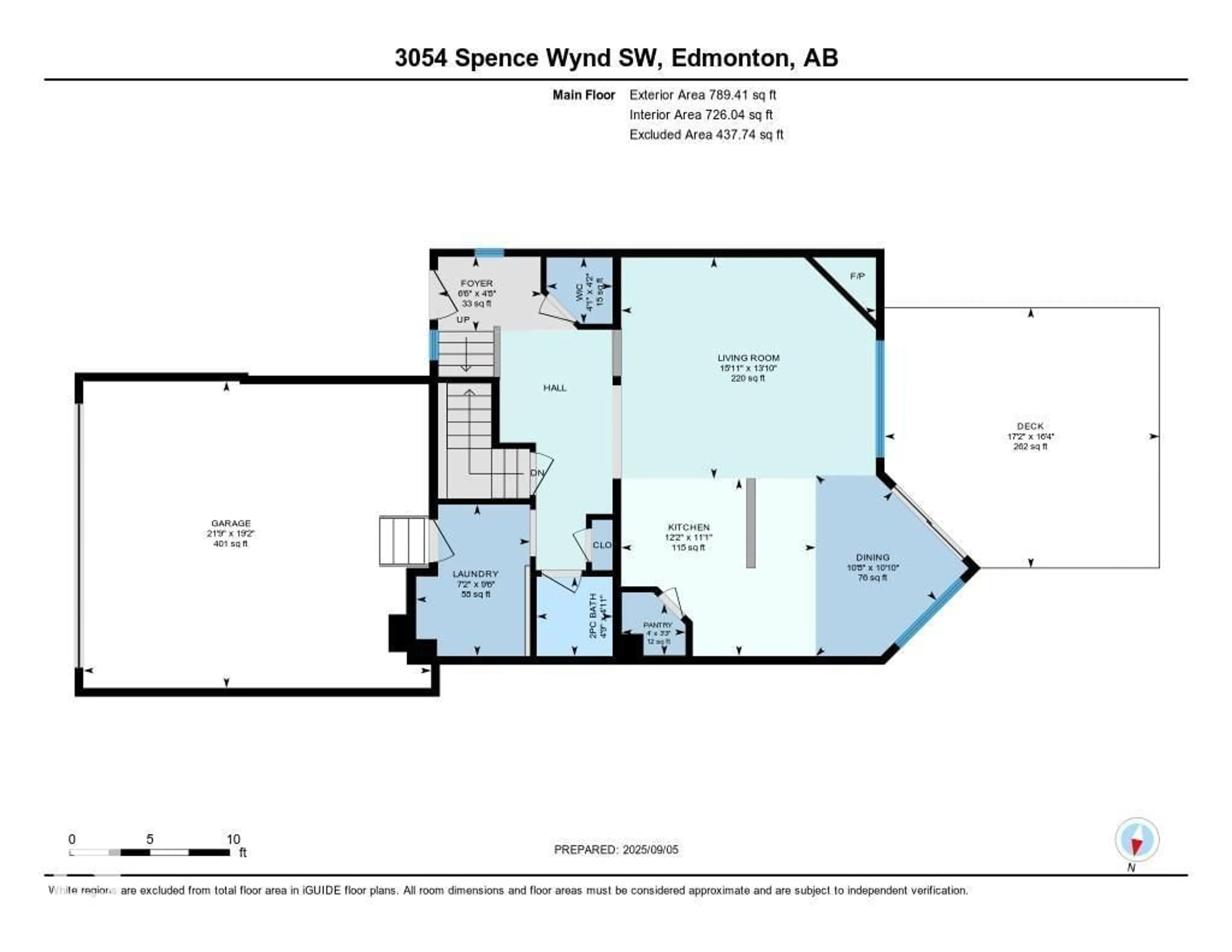 Floor plan for SW - 3054 SPENCE WD, Edmonton Alberta T6X0A5