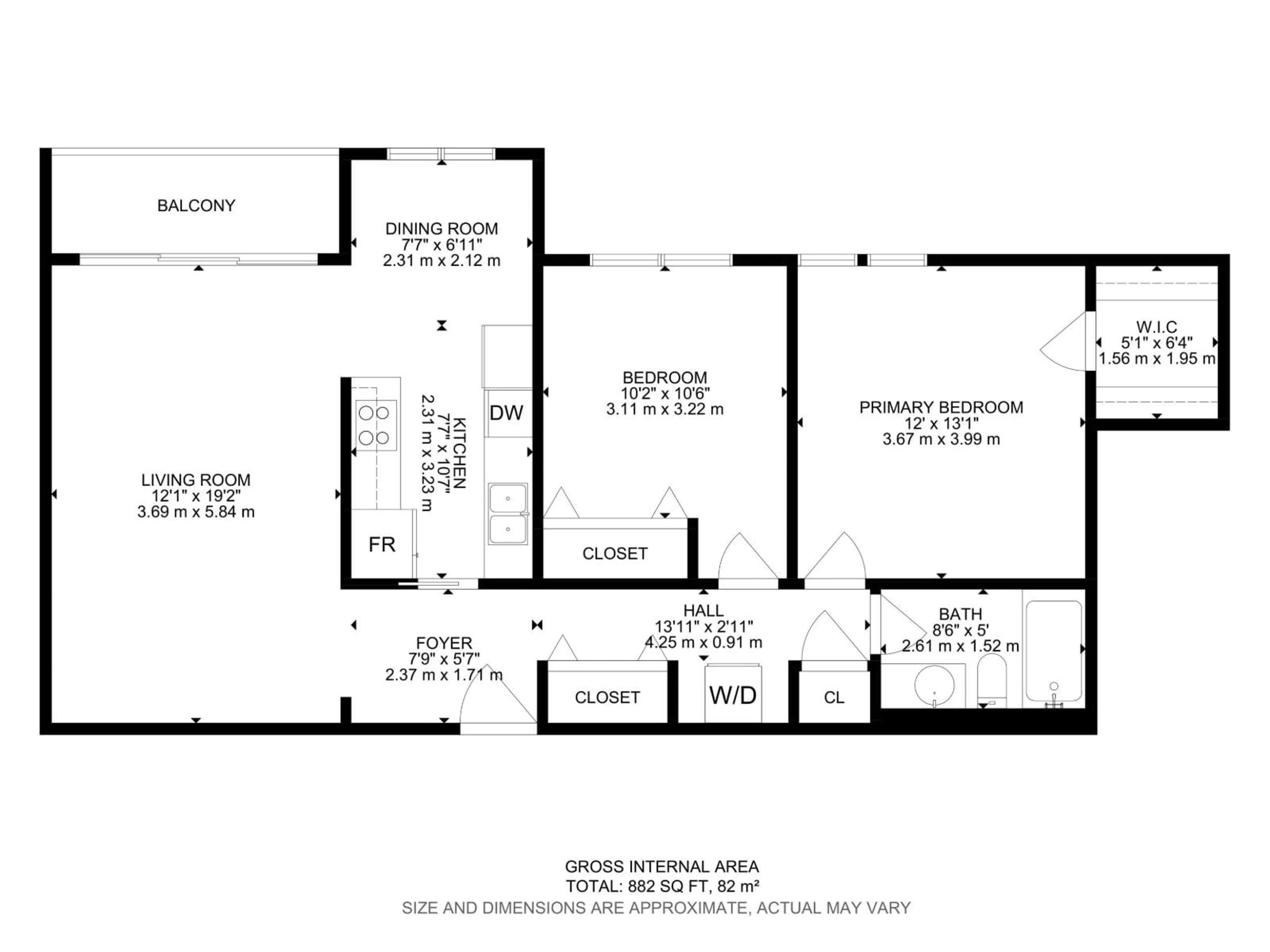 Floor plan for 205 - 11440 40 AVE NW, Edmonton Alberta T6J0R5