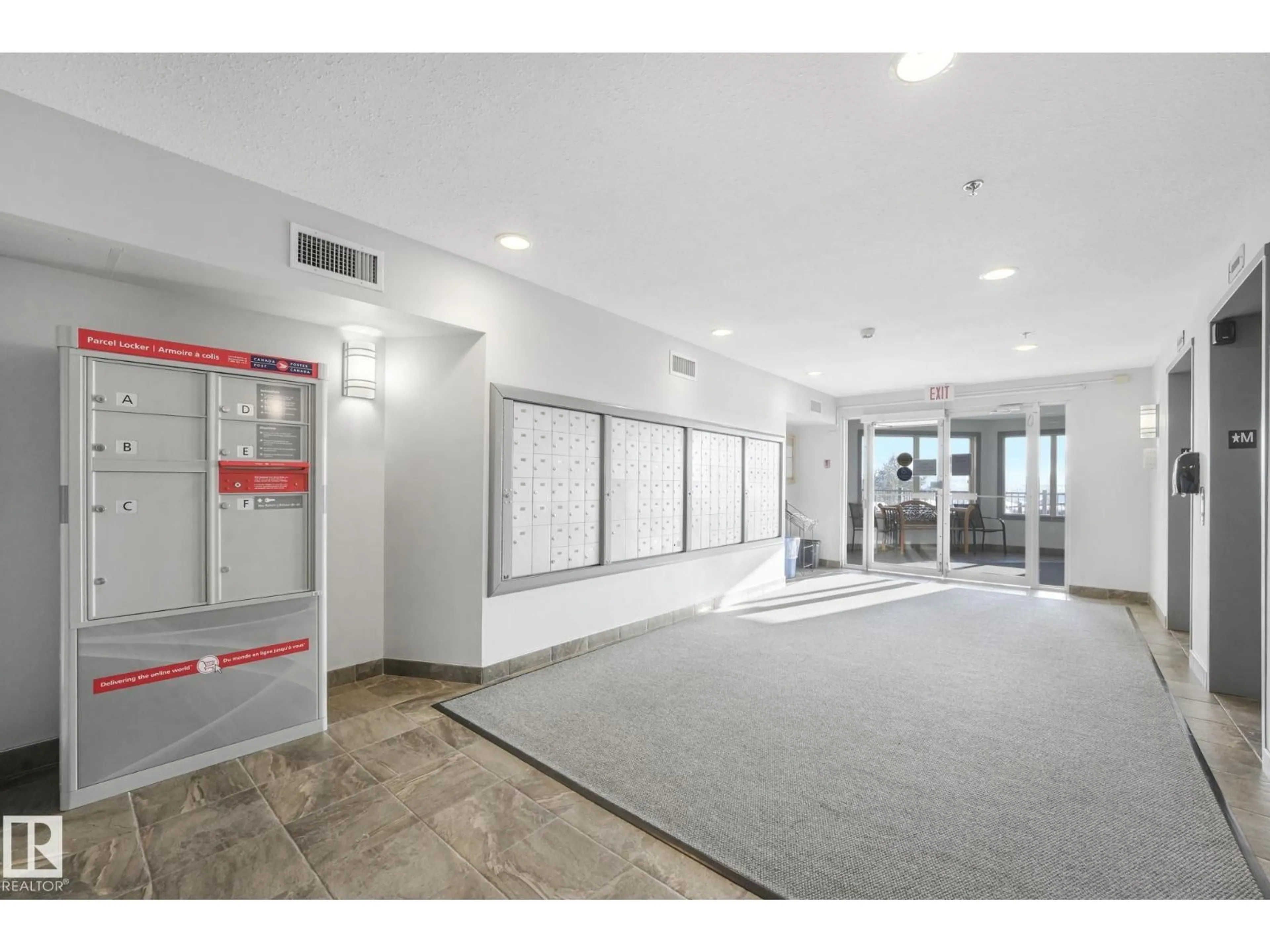 Indoor foyer for #402 - 530 HOOKE RD, Edmonton Alberta T5A5J5