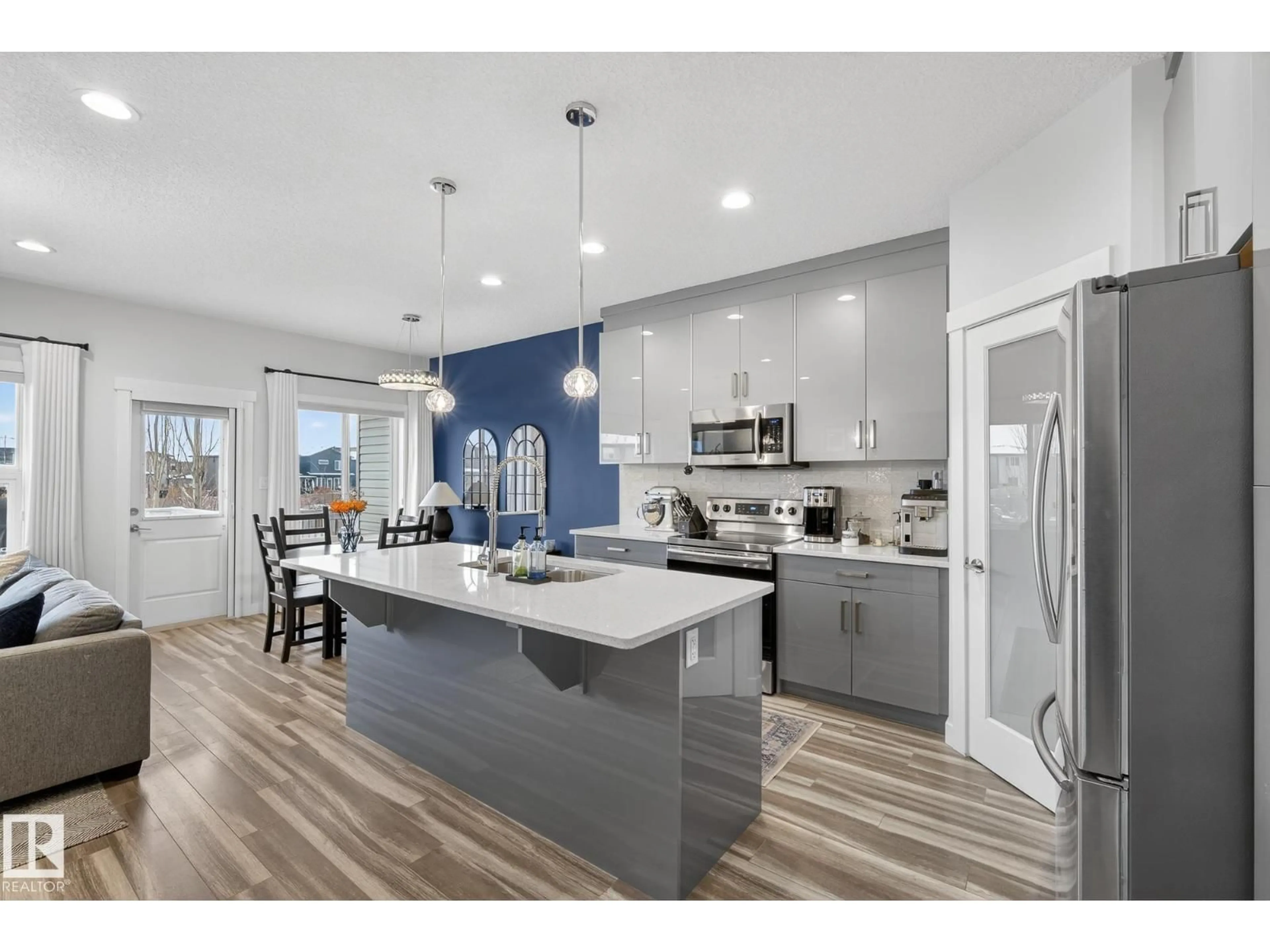 Open concept kitchen, unknown for SW - 17727 13 AV, Edmonton Alberta T6W2J7