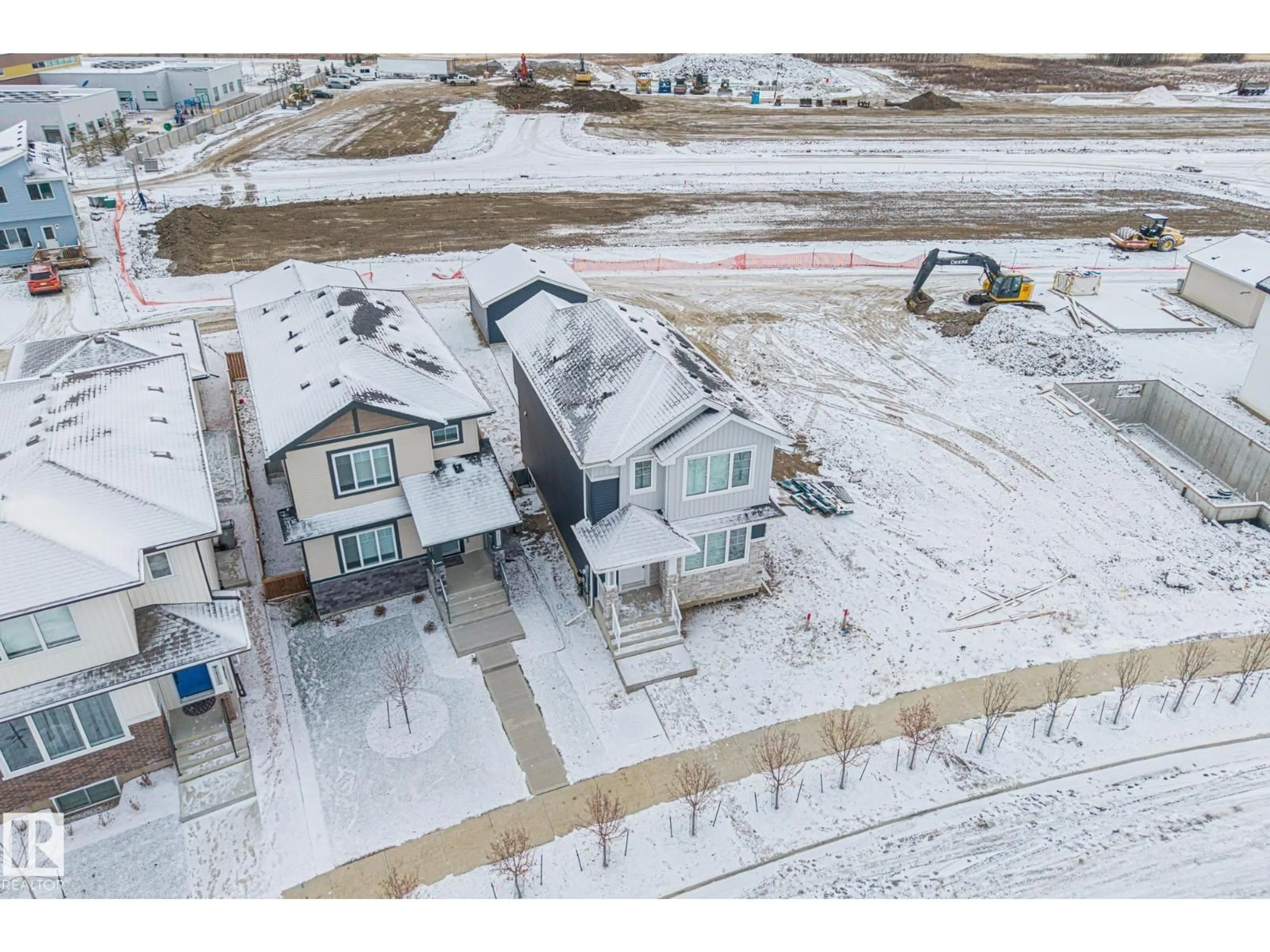 A pic from outside/outdoor area/front of a property/back of a property/a pic from drone, building for 10225 92A AV, Morinville Alberta T8R2R4