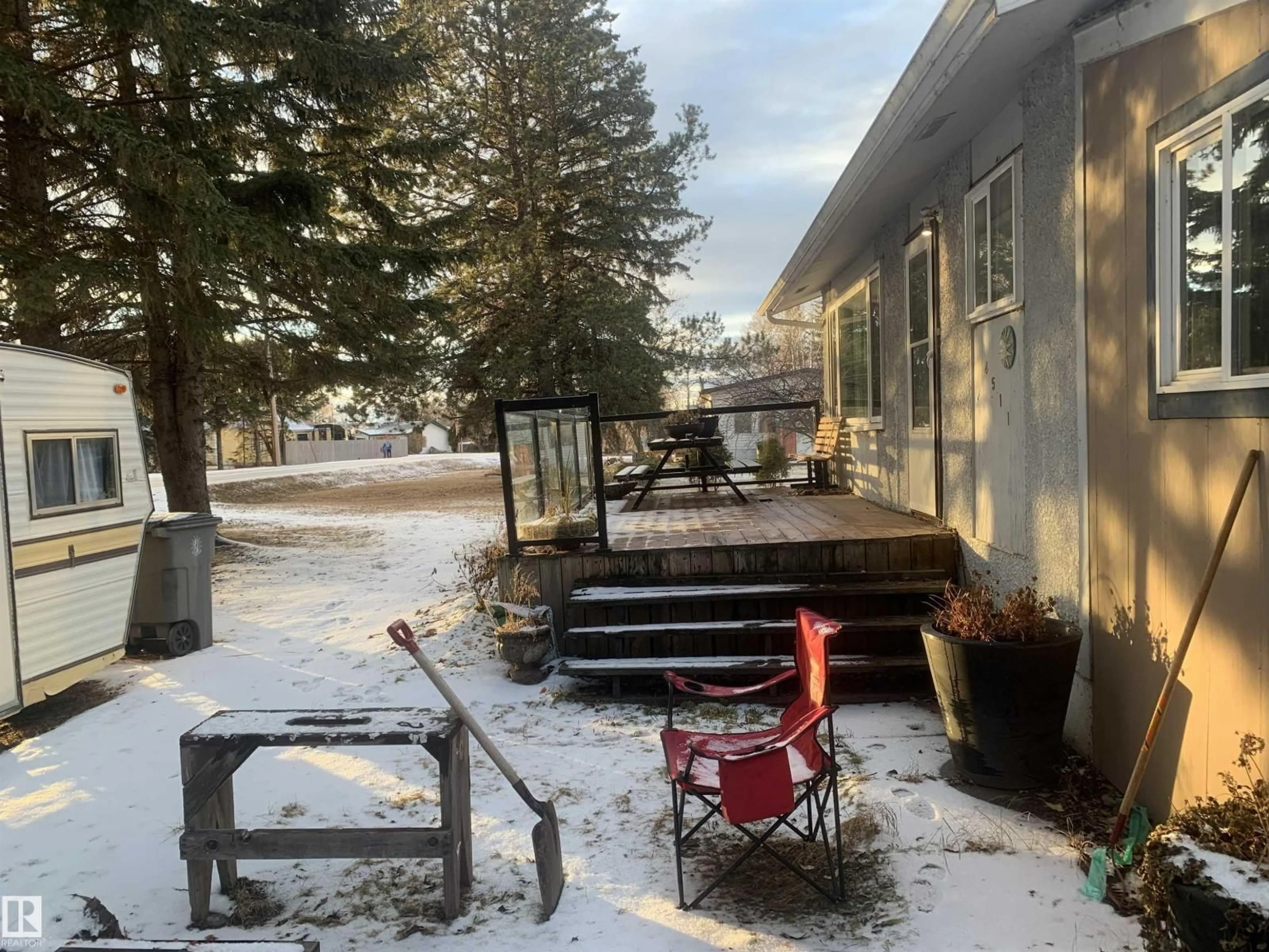 Patio, mountain view for 4511 46 ST, Rural Lac Ste. Anne County Alberta T0E0A0