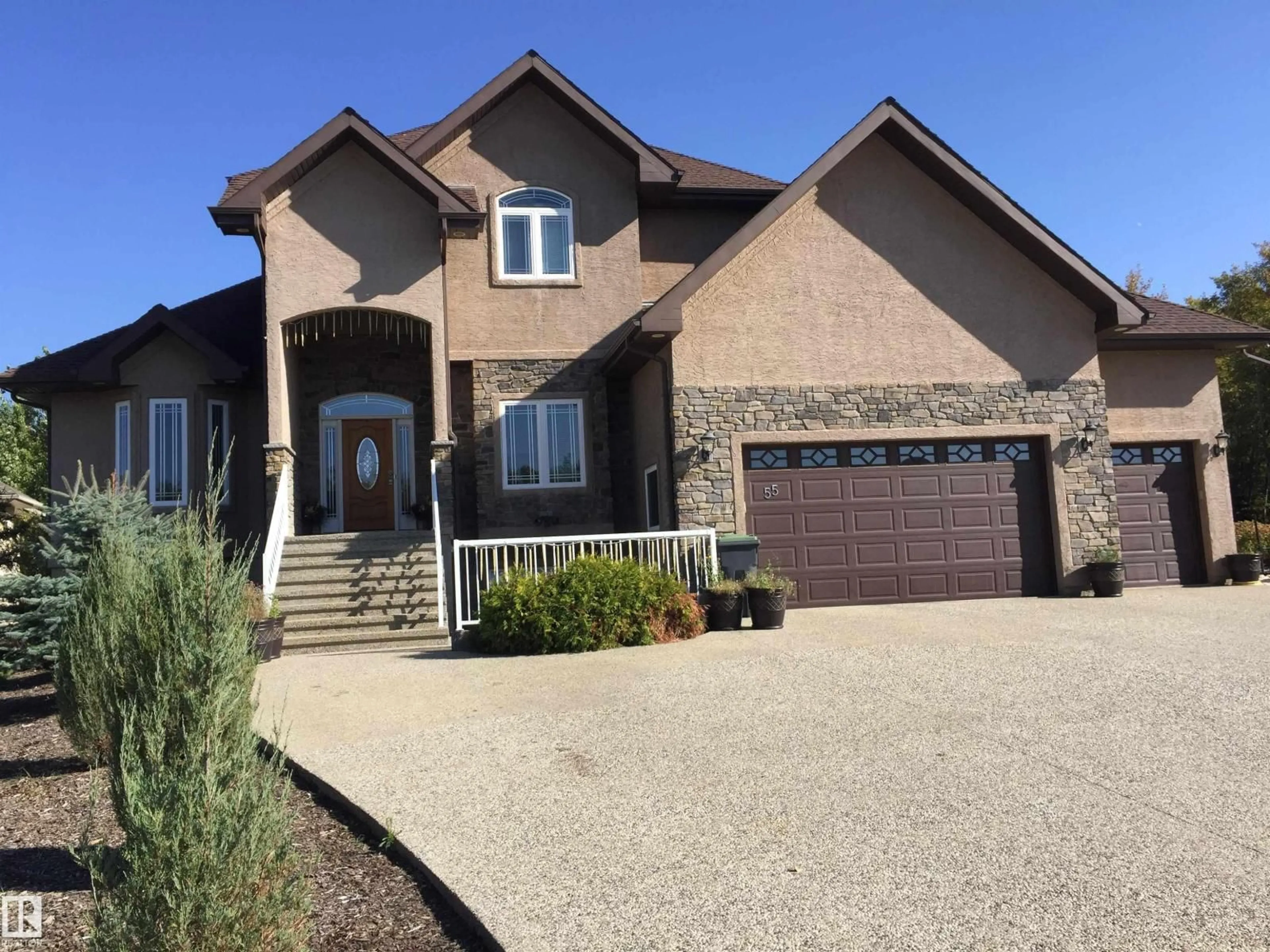 Home with brick exterior material, street for 55 24524 TWP ROAD 544, Rural Sturgeon County Alberta T8T1S2