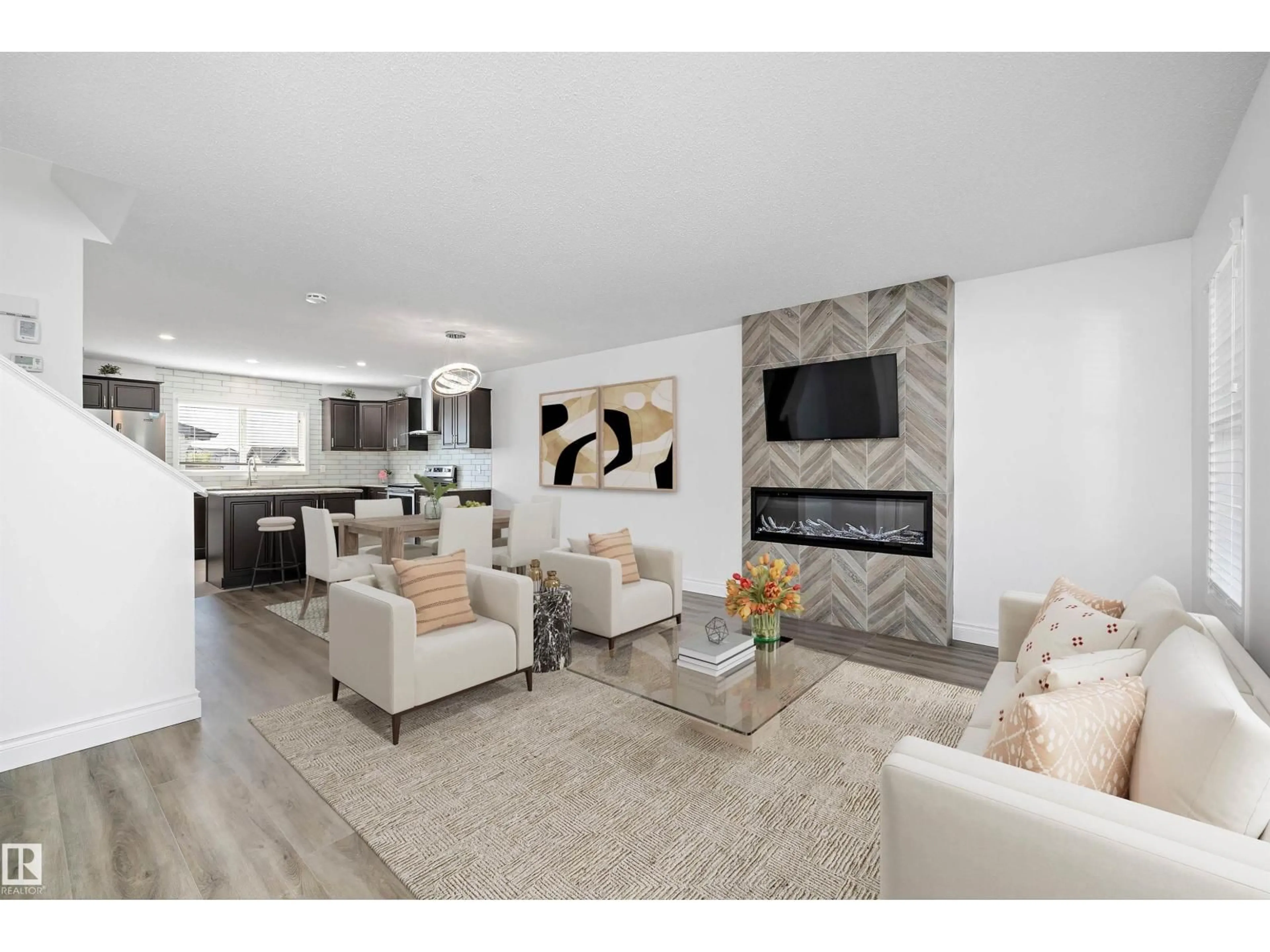 Living room with furniture, unknown for NW - 9852 217 ST, Edmonton Alberta T5T4T7