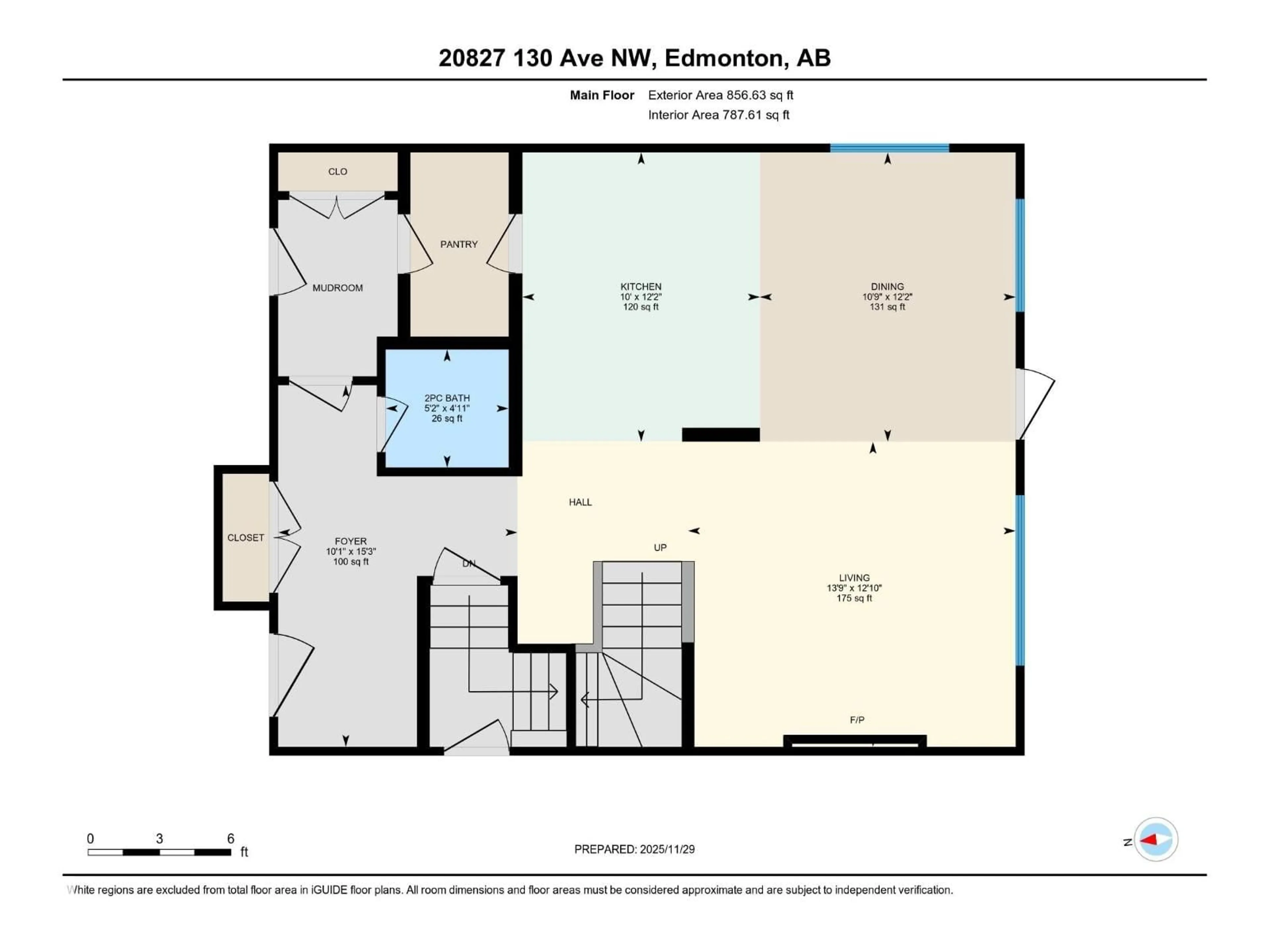 Floor plan for NW - 20827 130 AV, Edmonton Alberta T5S0L4