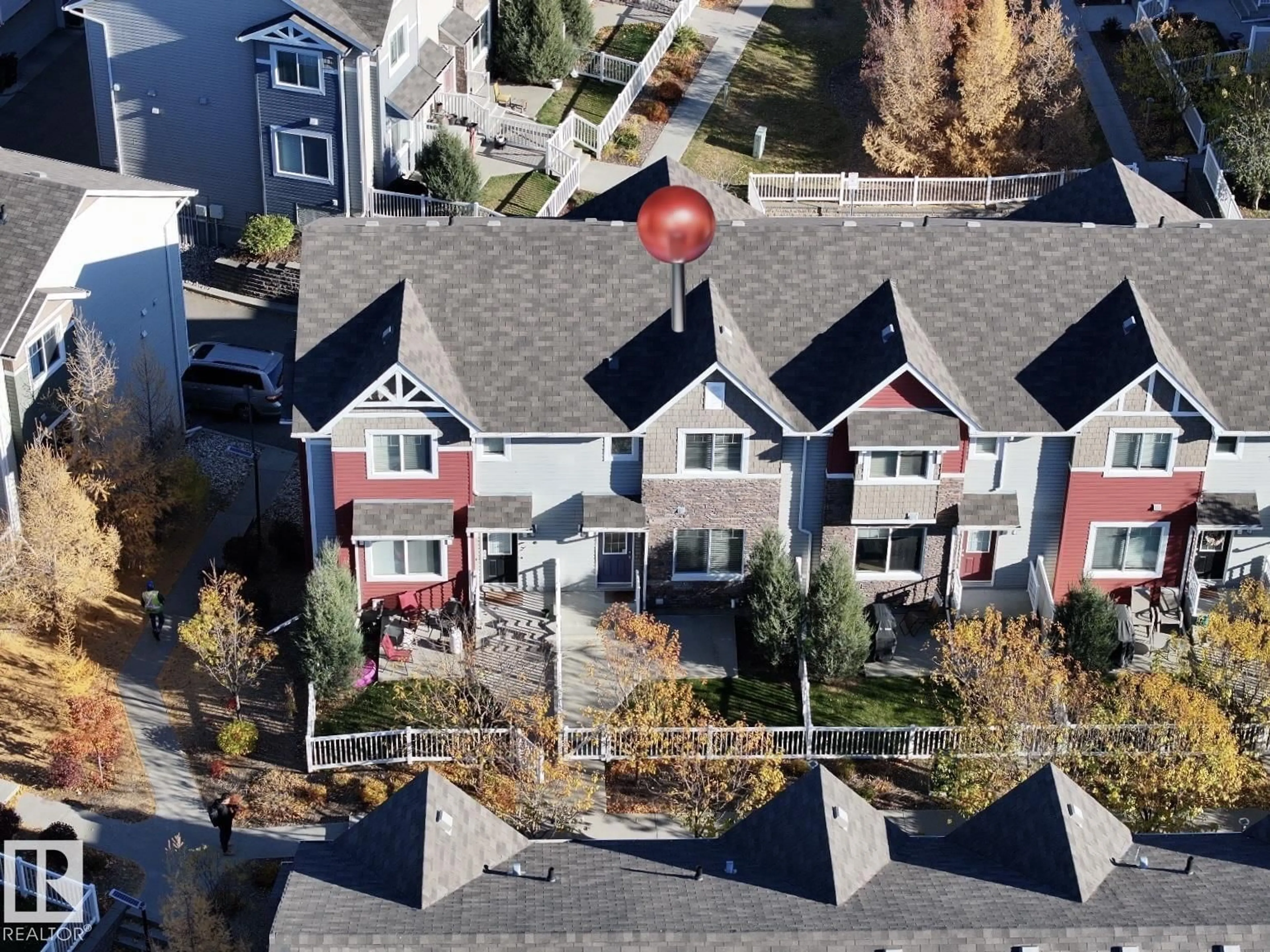 A pic from outside/outdoor area/front of a property/back of a property/a pic from drone, city buildings view from balcony for #103 - 655 TAMARACK RD, Edmonton Alberta T6T0N4