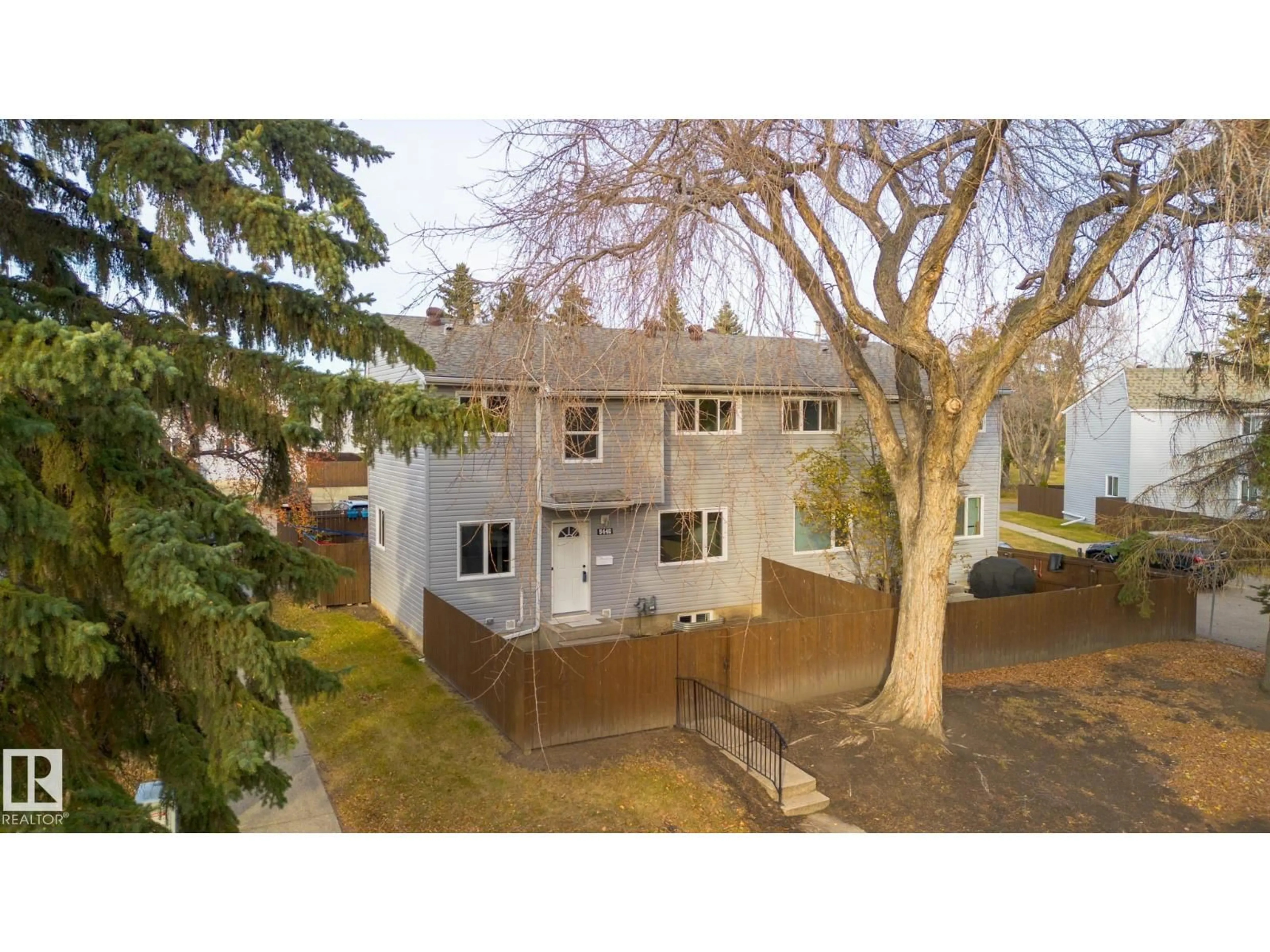 A pic from outside/outdoor area/front of a property/back of a property/a pic from drone, street for 5446 144B AV, Edmonton Alberta T5A3N5